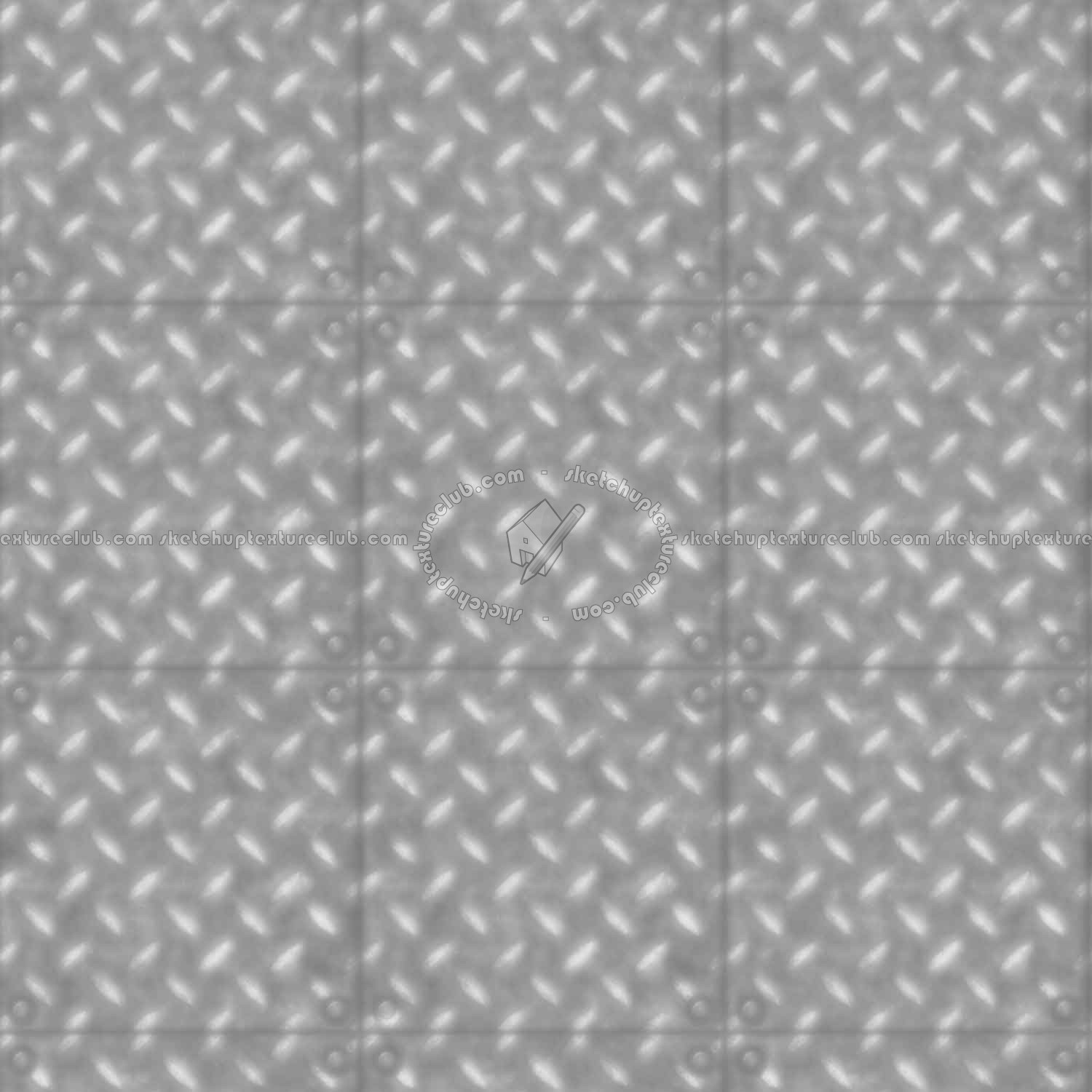 Textures   -   MATERIALS   -   METALS   -   Plates  - Rusty iron metal plate texture seamless 10817 - Displacement