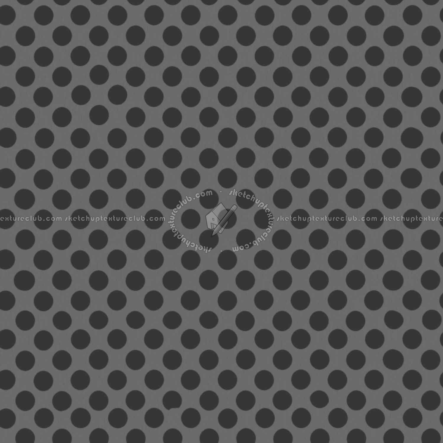 Textures   -   MATERIALS   -   METALS   -   Perforated  - Brushed aluminium perforated metal texture seamless 10497 - Displacement