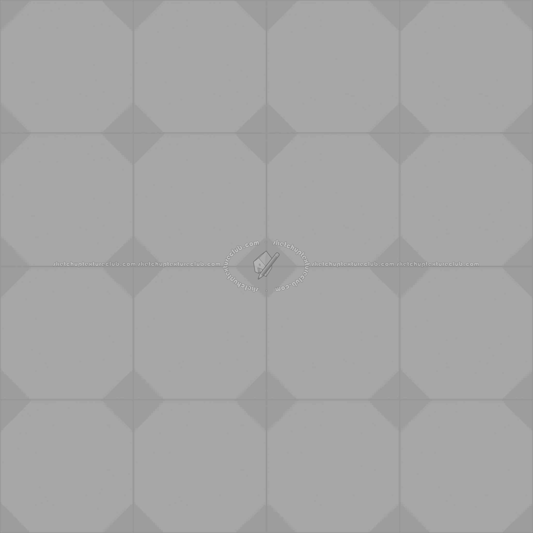 Textures   -   ARCHITECTURE   -   TILES INTERIOR   -   Cement - Encaustic   -   Cement  - Cement concrete tile texture seamless 13339 - Displacement