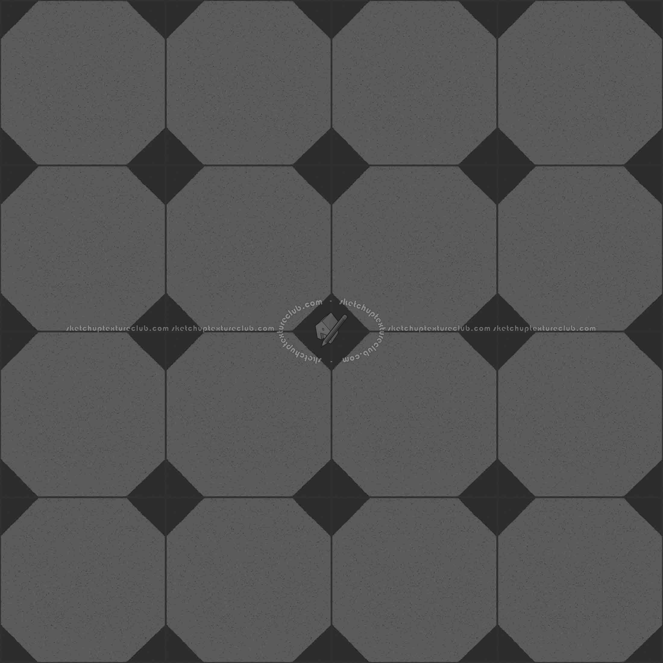 Textures   -   ARCHITECTURE   -   TILES INTERIOR   -   Cement - Encaustic   -   Cement  - Cement concrete tile texture seamless 13339 - Specular