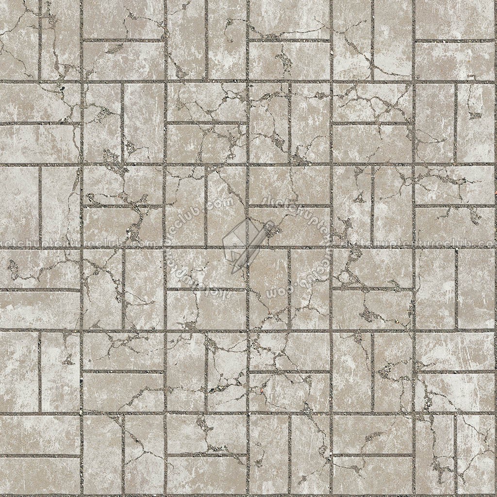 Textures   -   ARCHITECTURE   -   PAVING OUTDOOR   -   Concrete   -   Blocks damaged  - Concrete paving outdoor damaged texture seamless 05504 (seamless)
