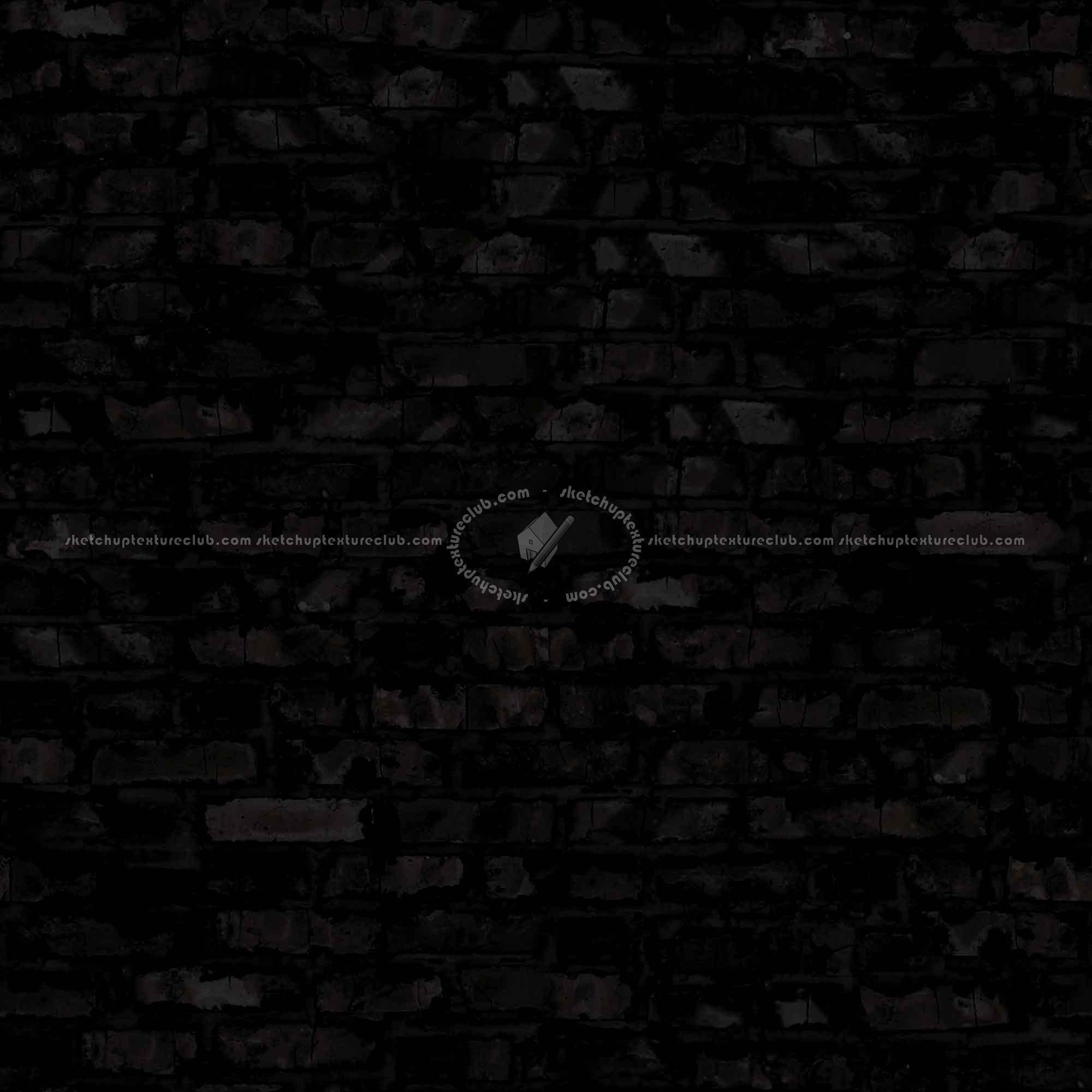 Textures   -   ARCHITECTURE   -   BRICKS   -   Damaged bricks  - Damaged bricks texture seamless 00126 - Specular