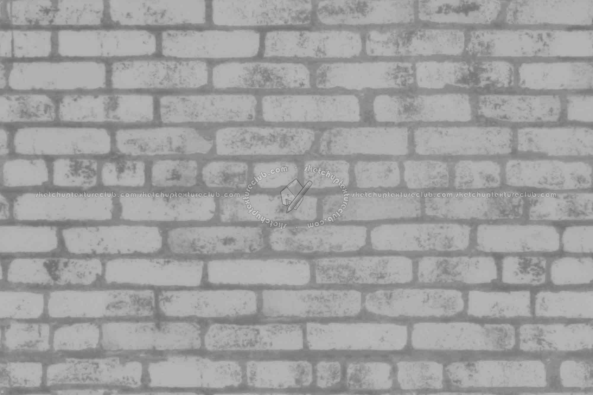 Textures   -   ARCHITECTURE   -   BRICKS   -   Dirty Bricks  - Dirty bricks texture seamless 00167 - Displacement