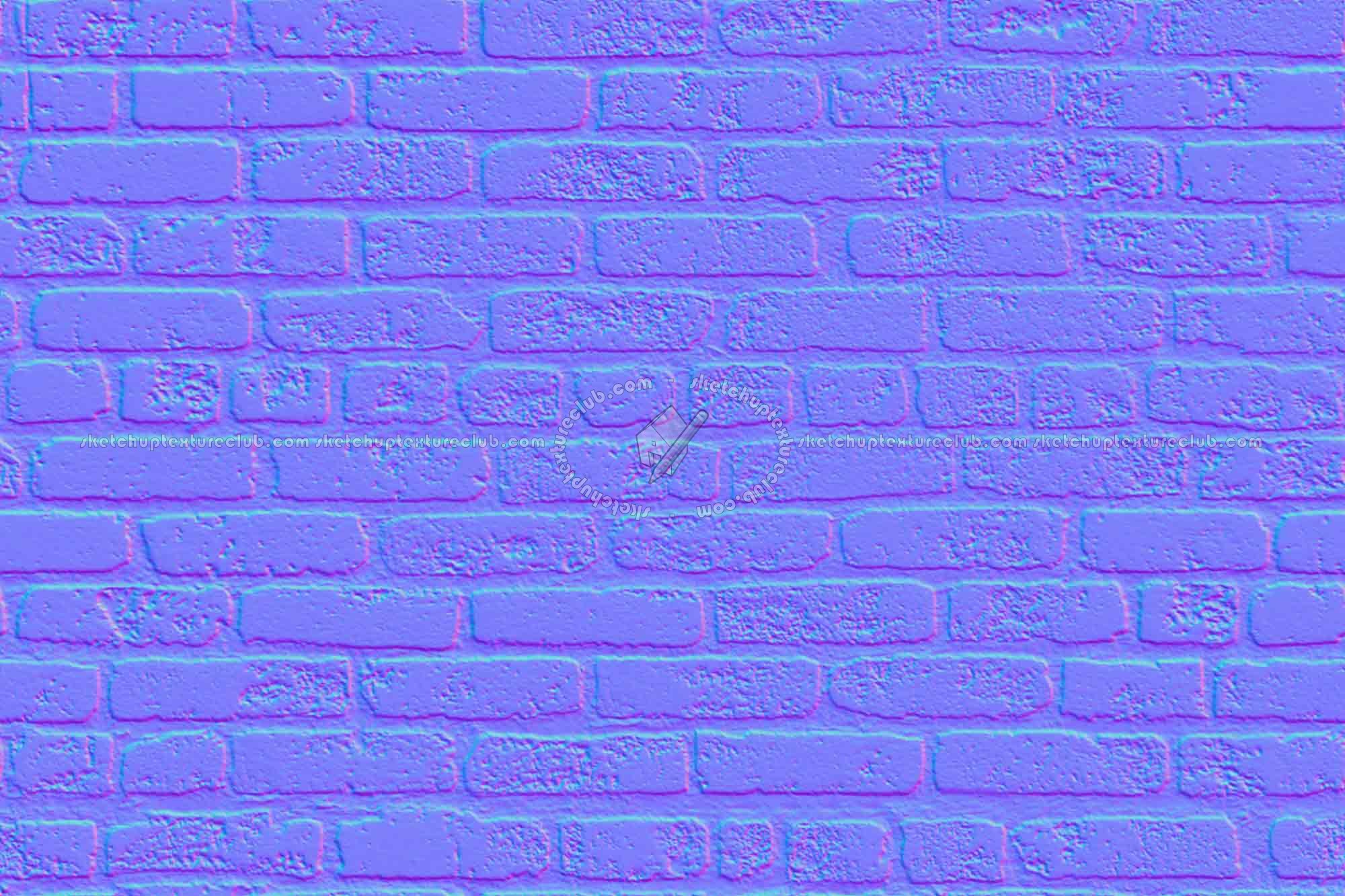 Textures   -   ARCHITECTURE   -   BRICKS   -   Dirty Bricks  - Dirty bricks texture seamless 00167 - Normal