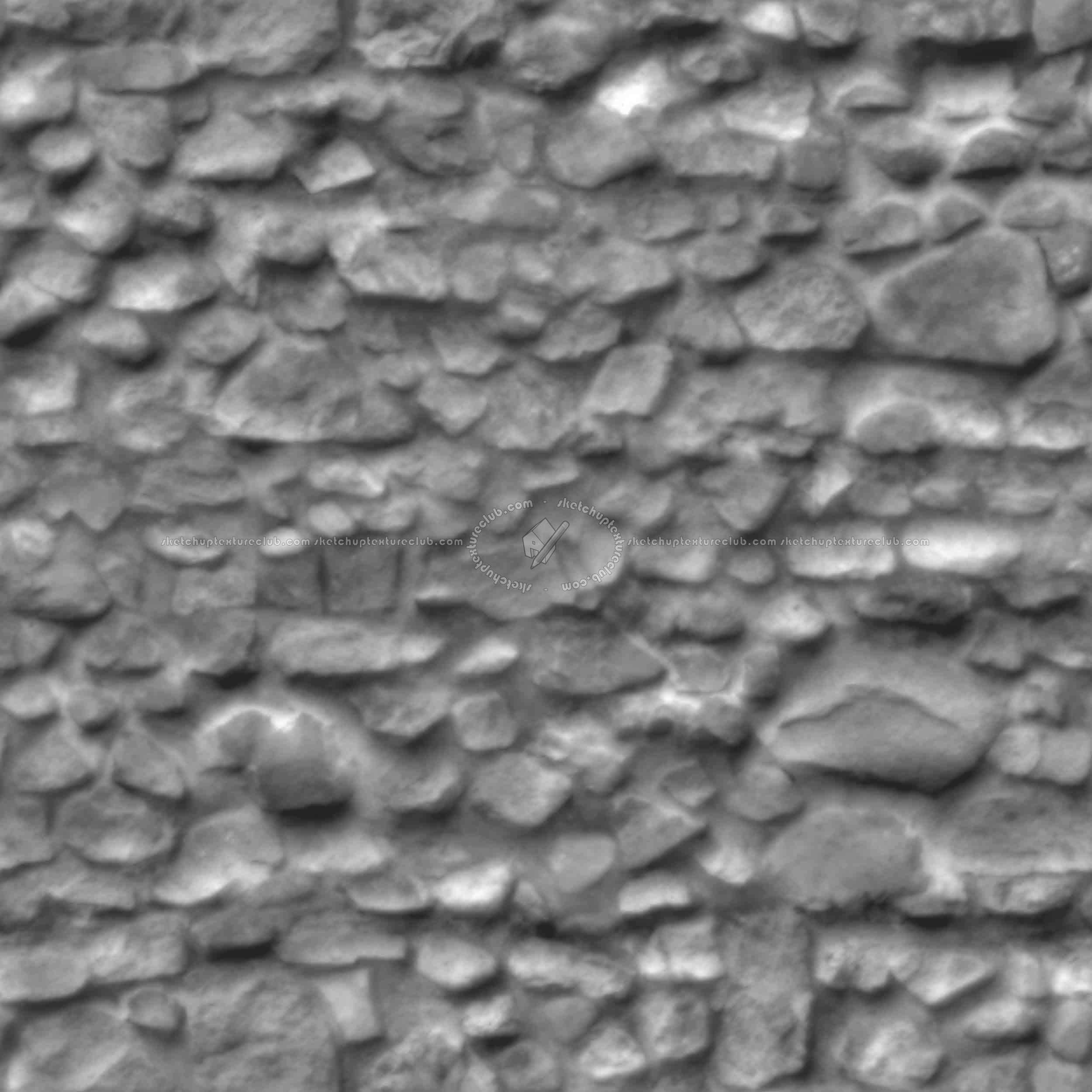Textures   -   ARCHITECTURE   -   STONES WALLS   -   Stone walls  - Old wall stone texture seamless 1 08689 - Displacement