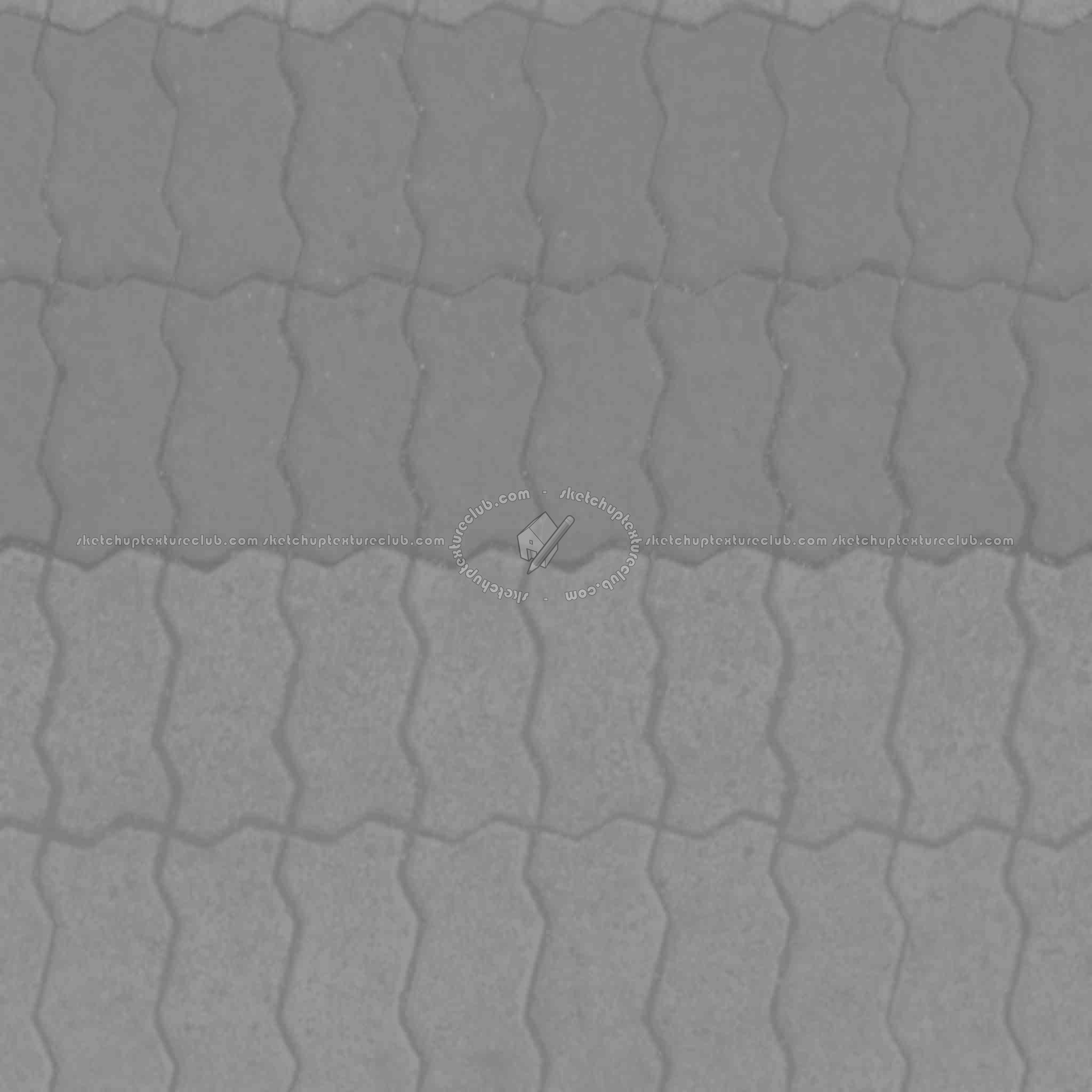 Textures   -   ARCHITECTURE   -   PAVING OUTDOOR   -   Concrete   -   Blocks regular  - Paving outdoor concrete regular block texture seamless 05650 - Displacement