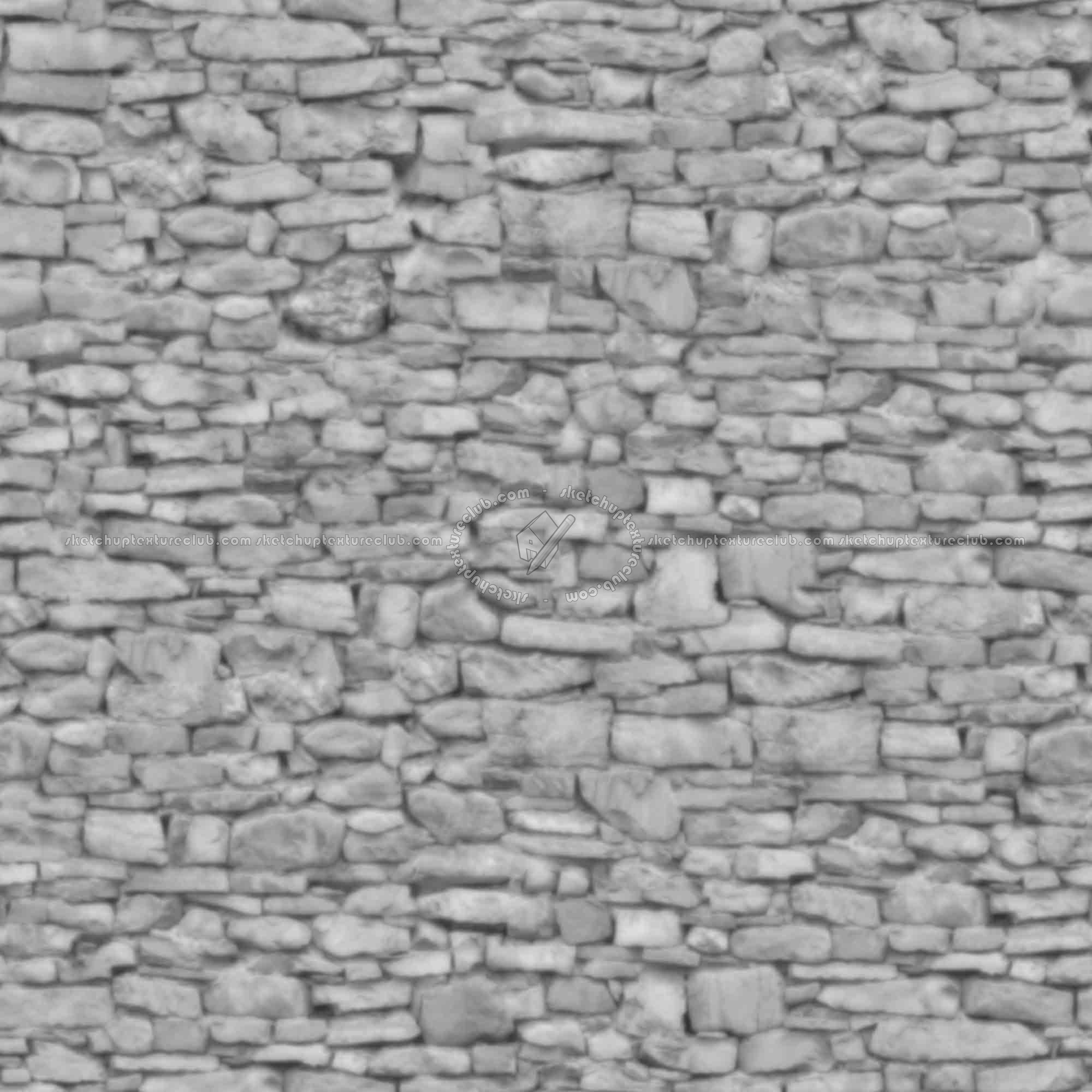 Textures   -   ARCHITECTURE   -   STONES WALLS   -   Stone walls  - old wall stone texture seamless 21422 - Displacement