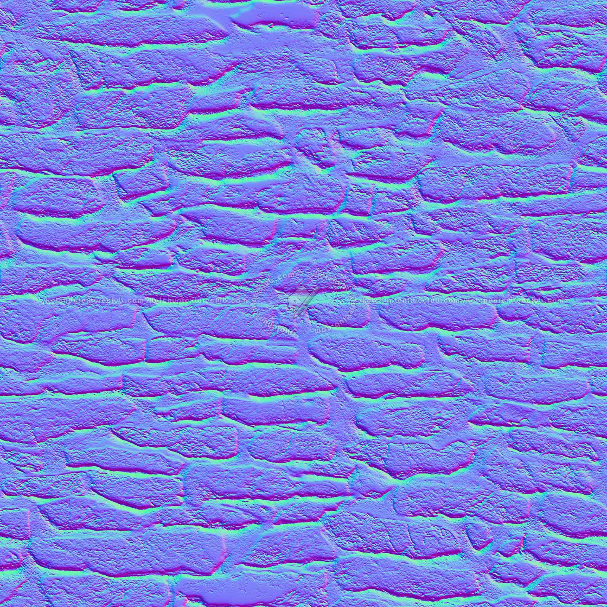 Textures   -   ARCHITECTURE   -   STONES WALLS   -   Stone walls  - white painted stone wall PBR texture seamless 21951 - Normal