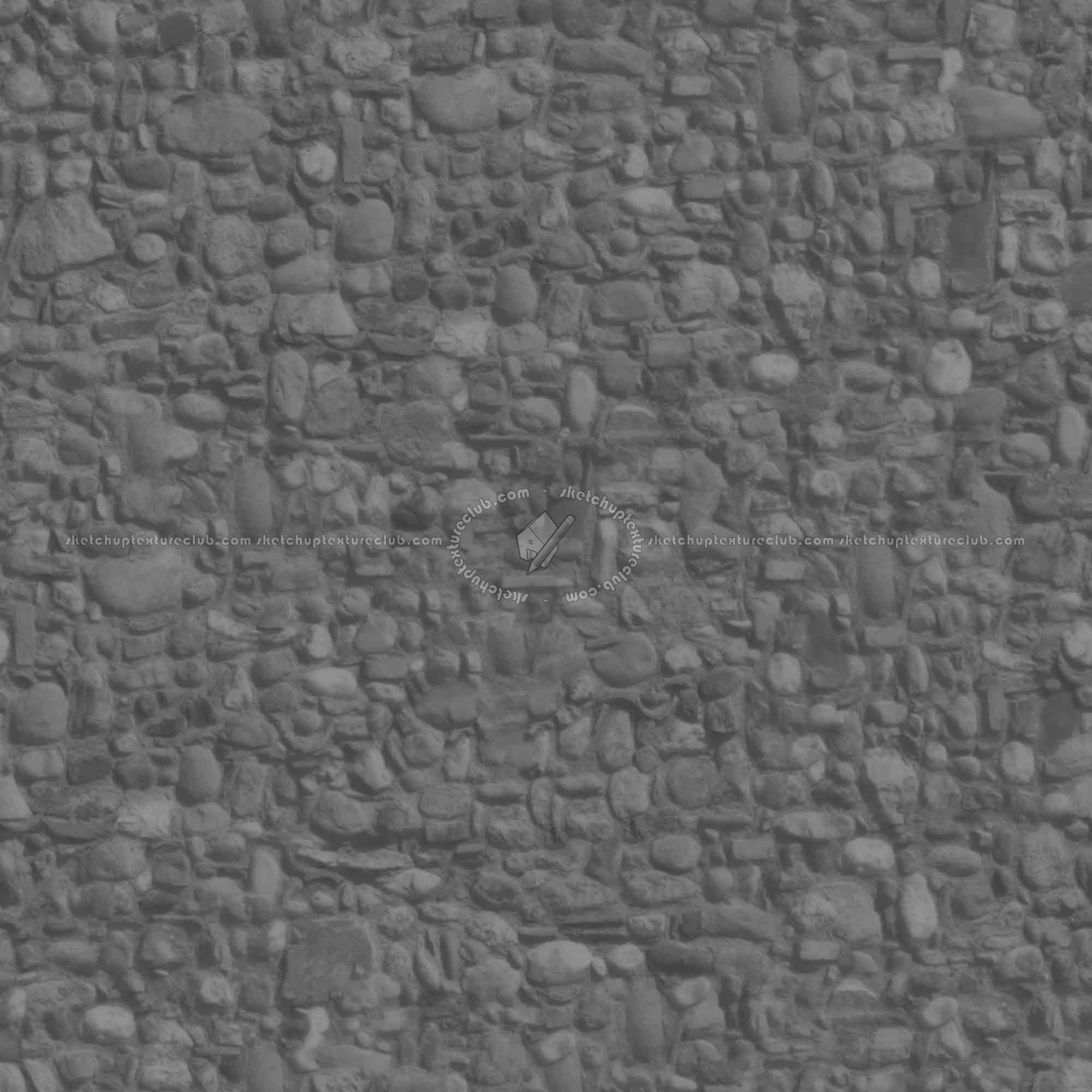 Textures   -   ARCHITECTURE   -   STONES WALLS   -   Stone walls  - Old wall stone PBR texture seamless 22091 - Displacement