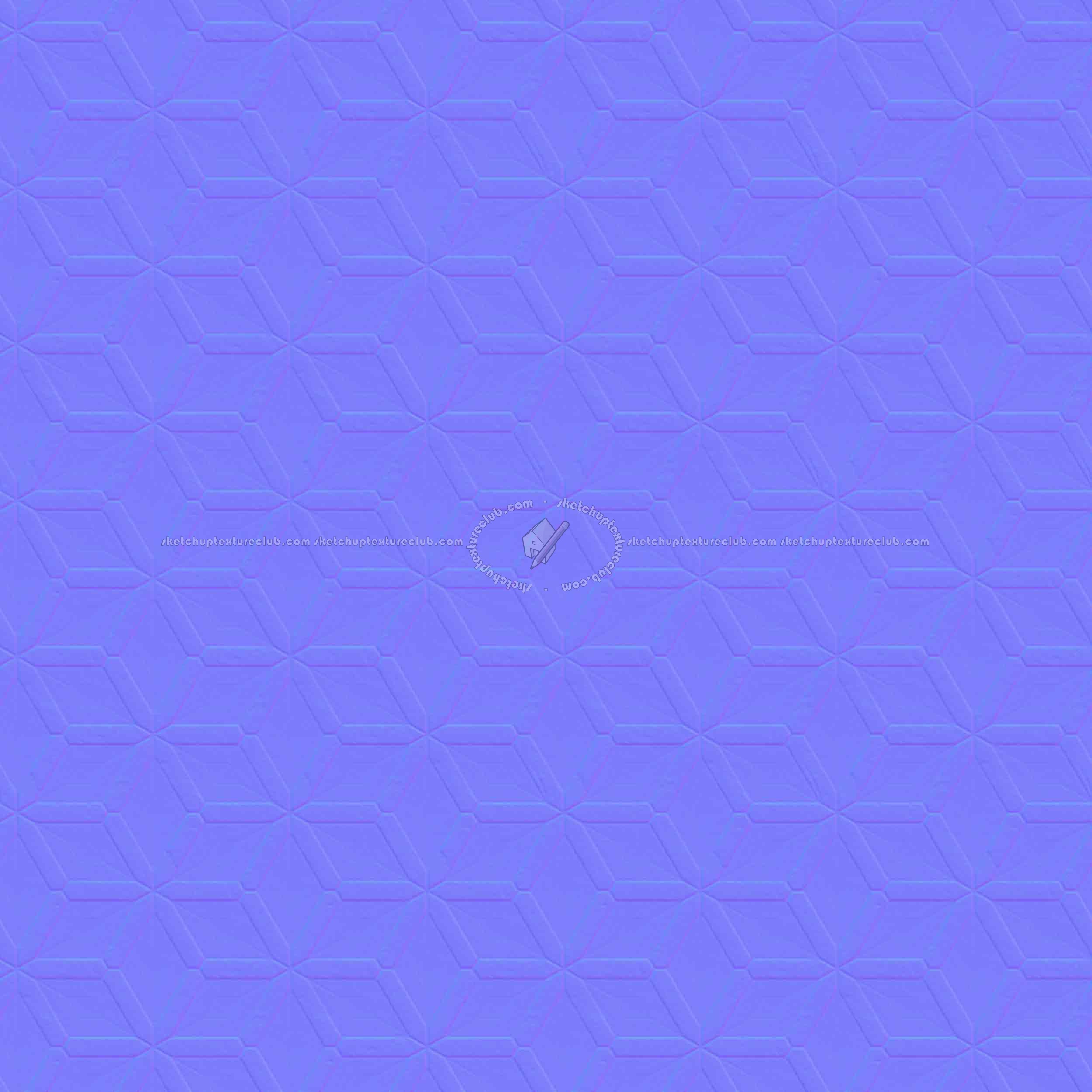 Textures   -   ARCHITECTURE   -   TILES INTERIOR   -   Marble tiles   -   Marble geometric patterns  - Brown cream geometric patterns marble tile texture seamless 21142 - Normal