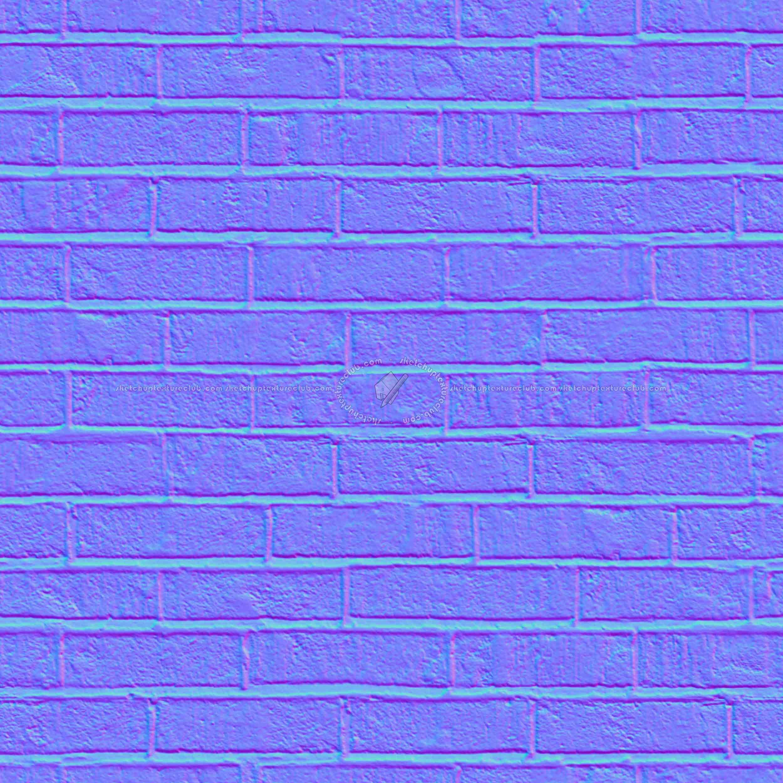 Textures   -   ARCHITECTURE   -   BRICKS   -   Dirty Bricks  - Dirty bricks texture seamless 00168 - Normal