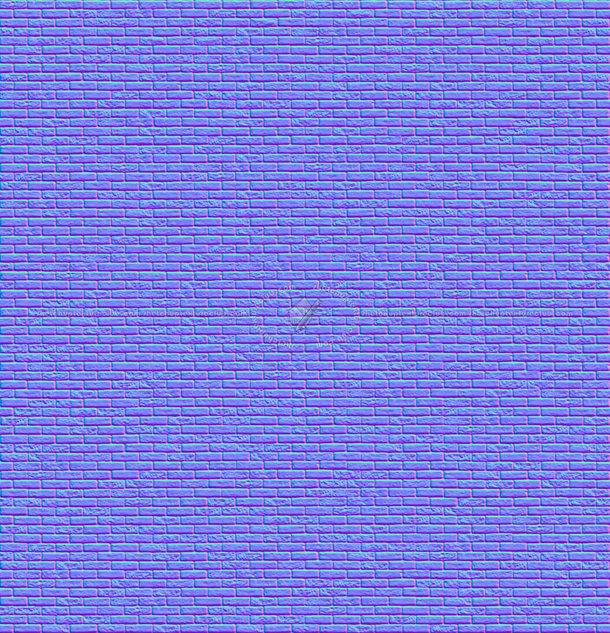 Textures   -   ARCHITECTURE   -   BRICKS   -   Facing Bricks   -   Rustic  - Rustic bricks texture seamless 00199 - Normal