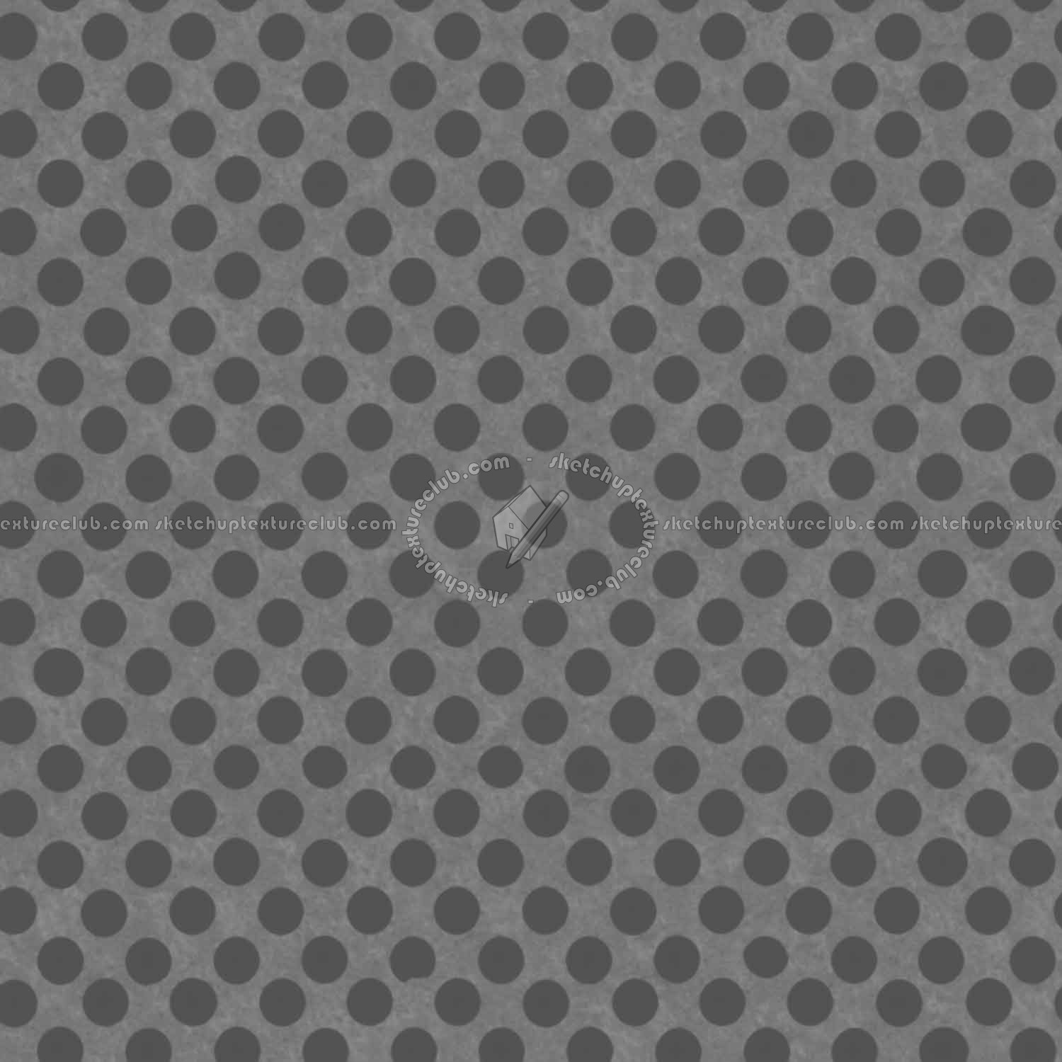 Textures   -   MATERIALS   -   METALS   -   Perforated  - Rusty copper perforated metal texture seamless 10498 - Displacement