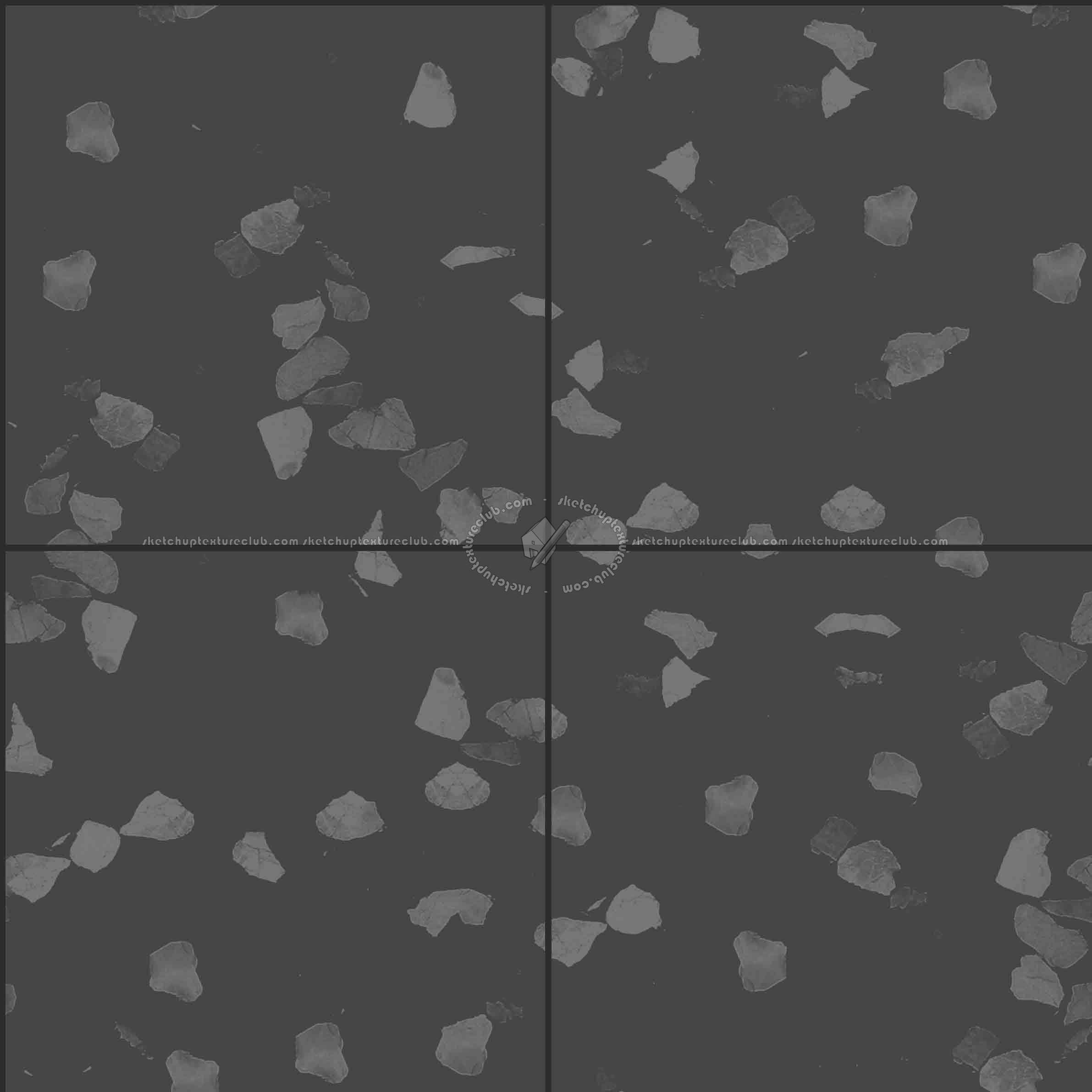 Textures   -   ARCHITECTURE   -   TILES INTERIOR   -   Terrazzo  - Terrazzo floor tile PBR texture-seamless 21569 - Specular