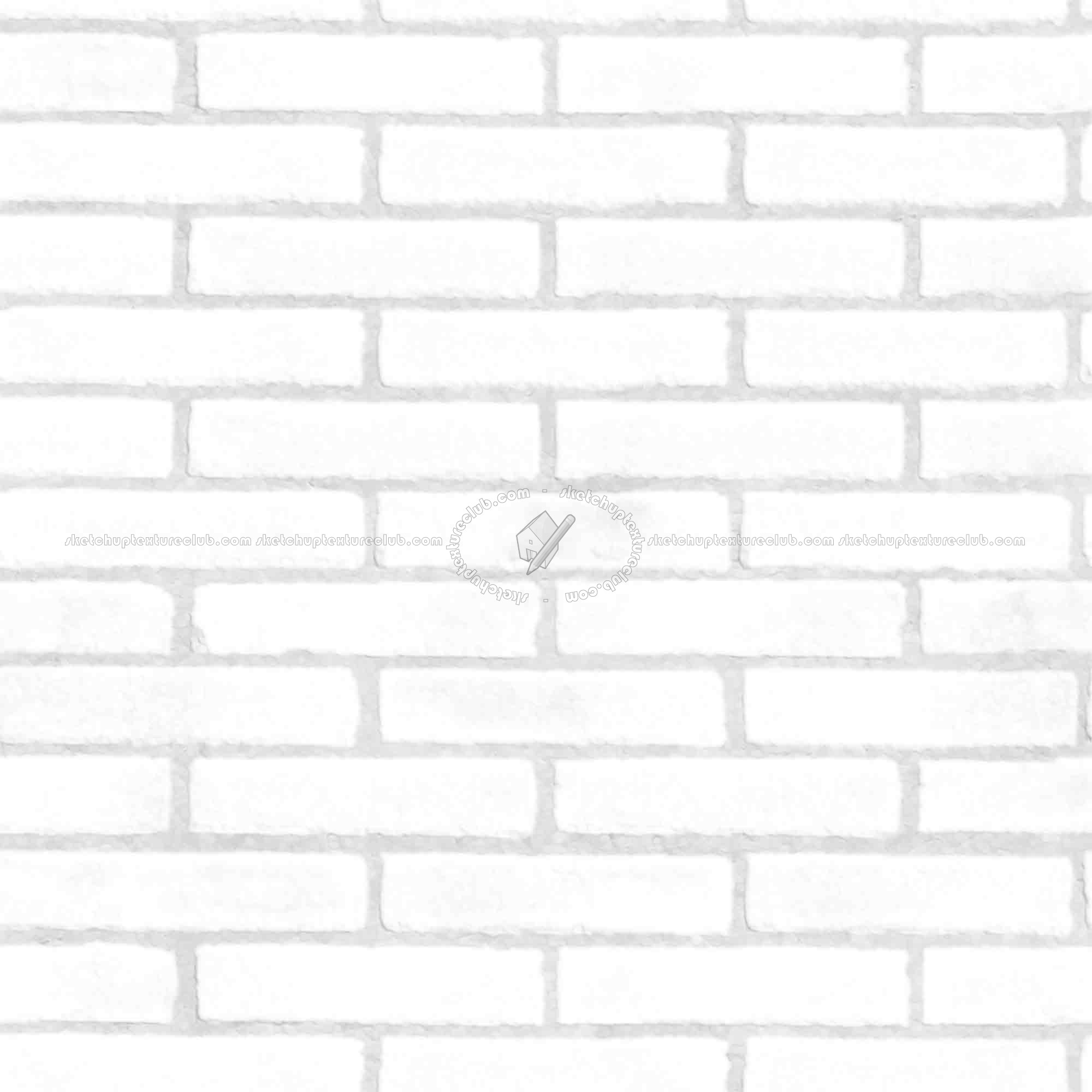 Textures   -   ARCHITECTURE   -   BRICKS   -   White Bricks  - White bricks texture seamless 00515 - Ambient occlusion