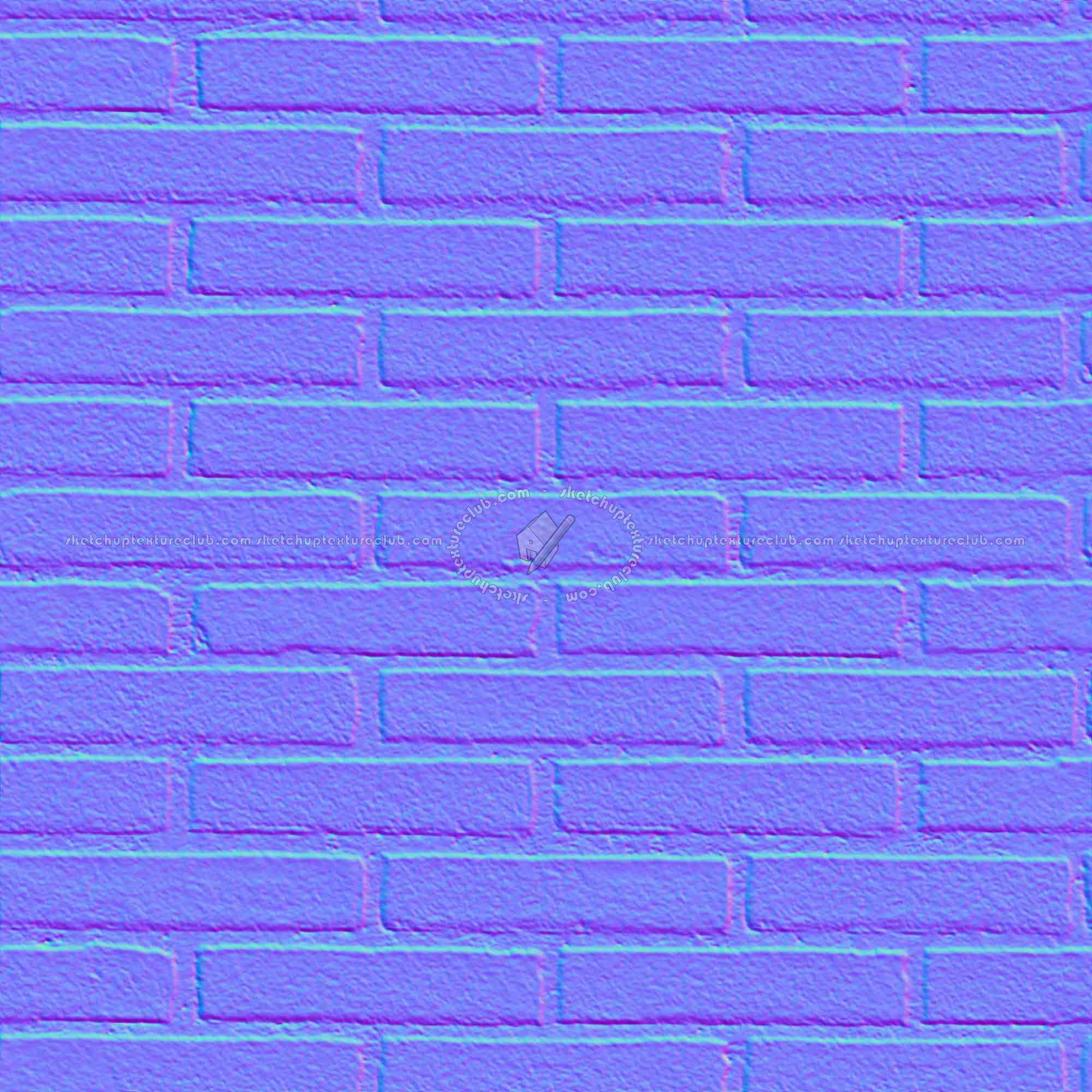 Textures   -   ARCHITECTURE   -   BRICKS   -   White Bricks  - White bricks texture seamless 00515 - Normal