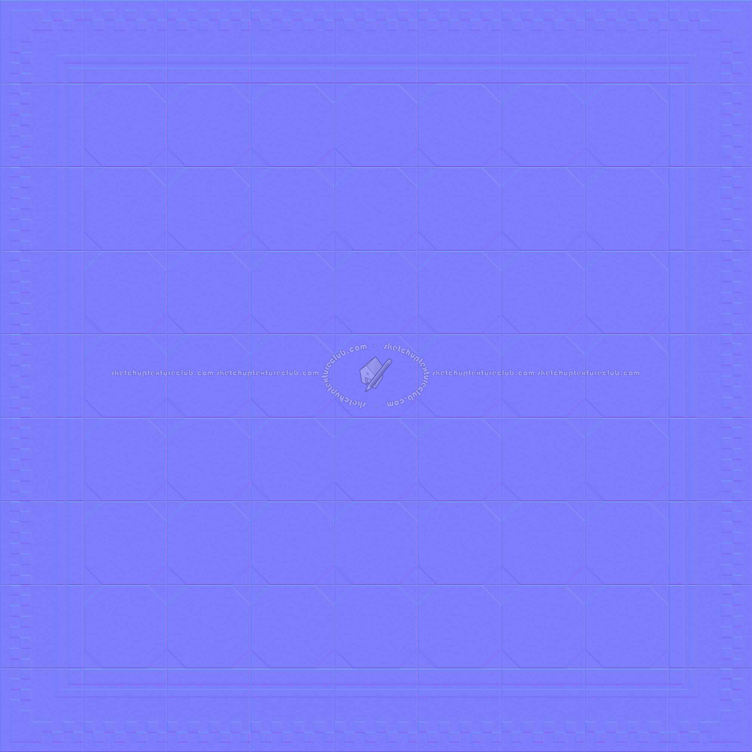 Textures   -   ARCHITECTURE   -   TILES INTERIOR   -   Cement - Encaustic   -   Cement  - Cement concrete tile texture seamless 13341 - Normal