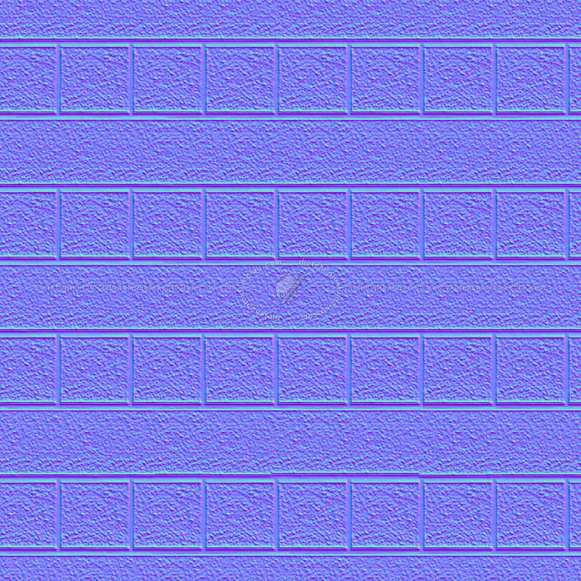 Textures   -   ARCHITECTURE   -   CONCRETE   -   Plates   -   Clean  - Concrete clean plates wall texture seamless 01649 - Normal