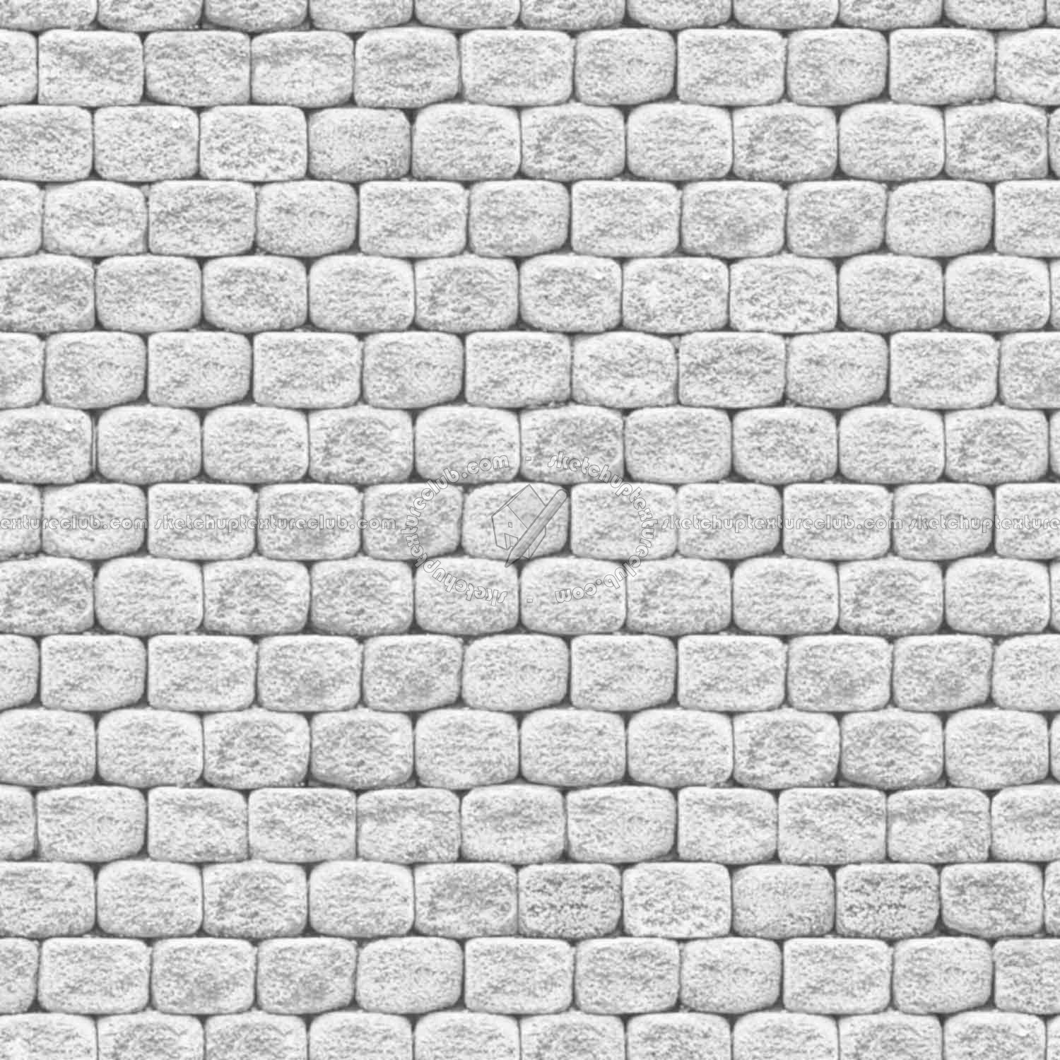 Textures   -   ARCHITECTURE   -   STONES WALLS   -   Stone blocks  - Wall stone with regular blocks texture seamless 08319 - Bump