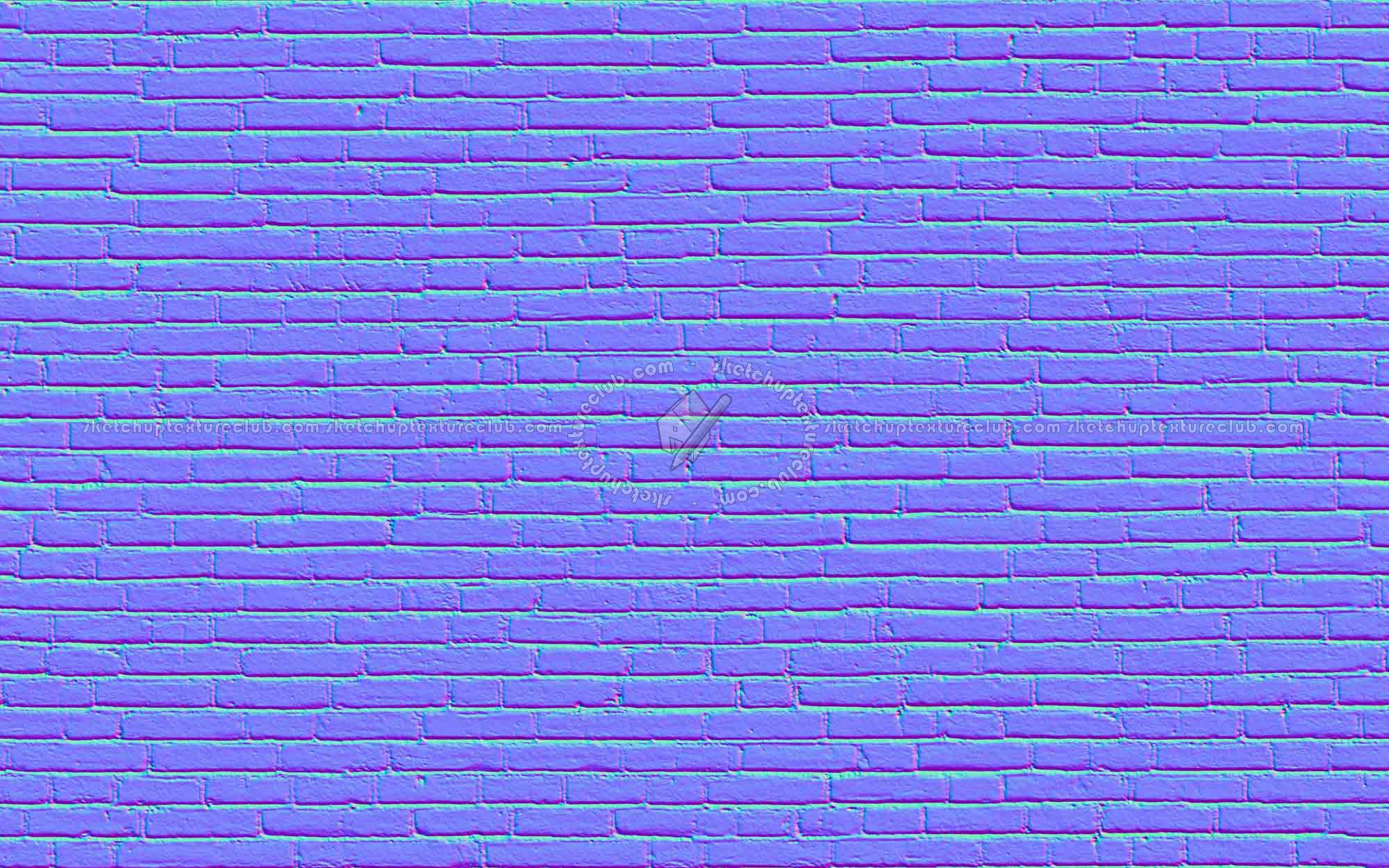 Textures   -   ARCHITECTURE   -   BRICKS   -   White Bricks  - White bricks texture seamless 00516 - Normal