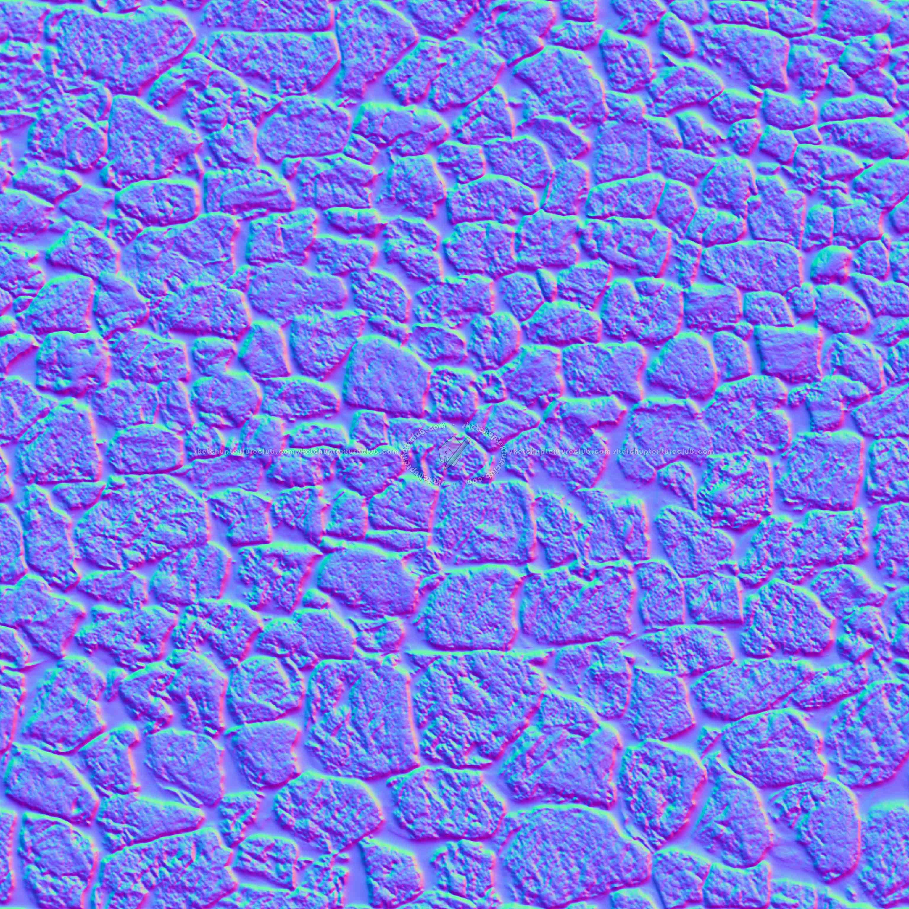 Textures - ARCHITECTURE - STONES WALLS - Stone walls - dry lava stone wall pbr texture seamless 22431 - Normal