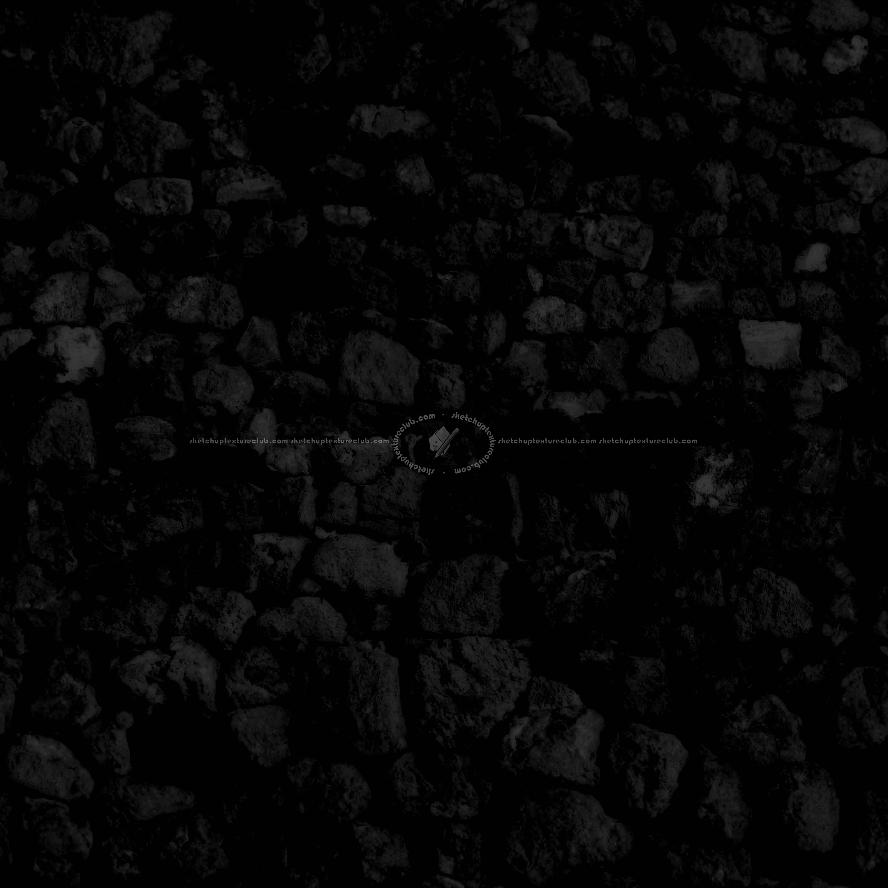 Textures - ARCHITECTURE - STONES WALLS - Stone walls - dry lava stone wall pbr texture seamless 22431 - Specular