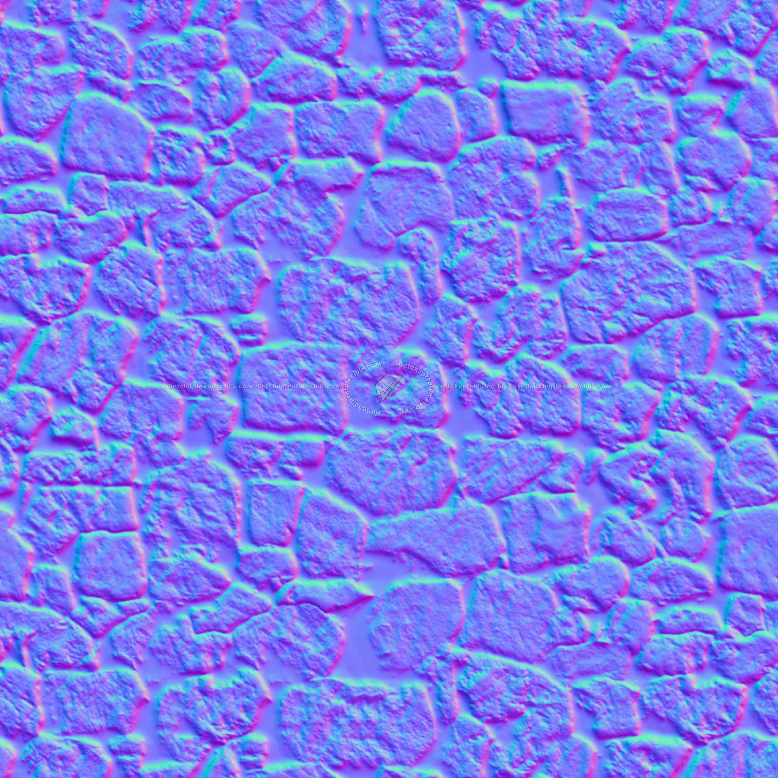 Textures - ARCHITECTURE - STONES WALLS - Stone walls - dry lava stone wall pbr texture seamless B 22432 - Normal