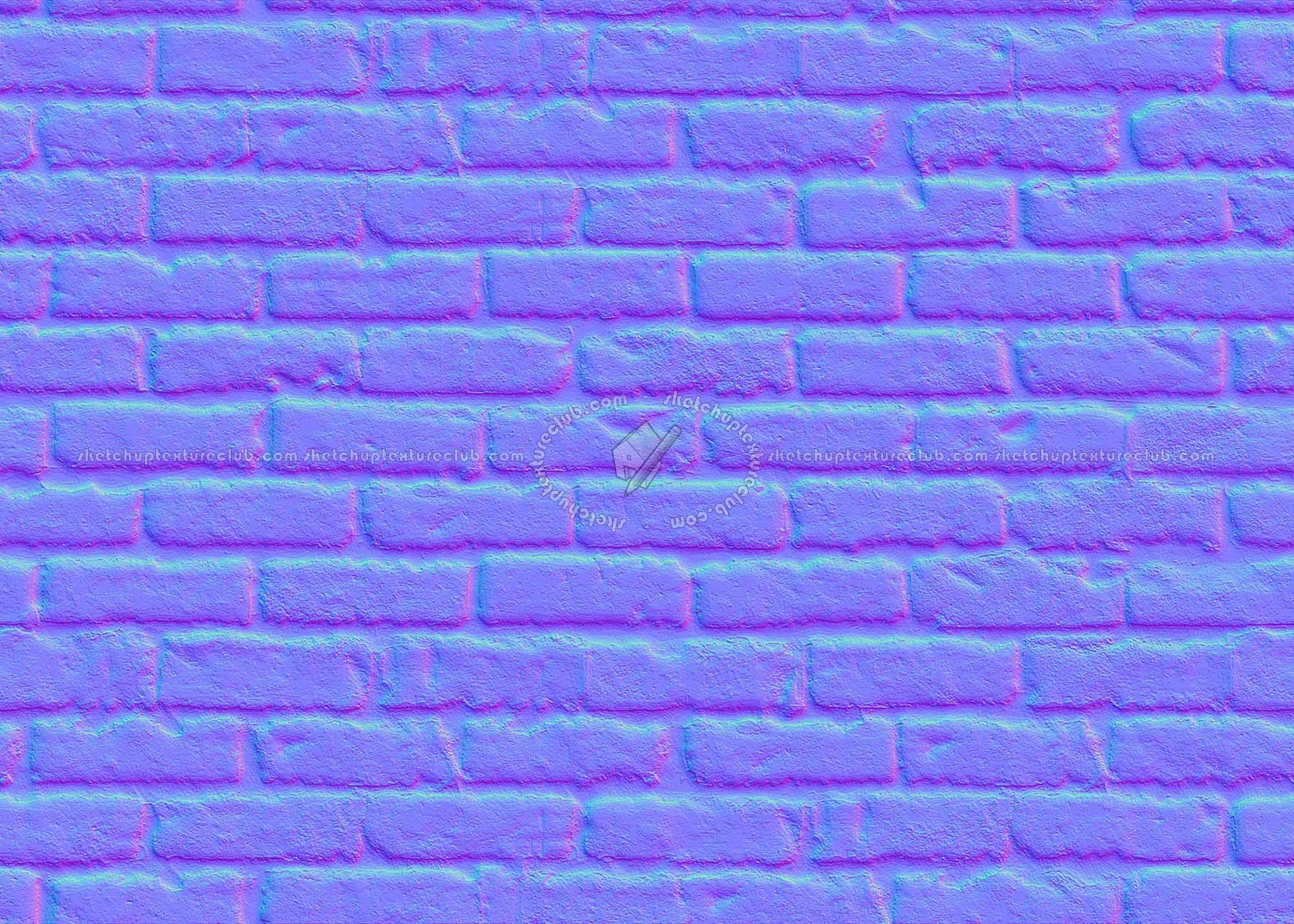 Textures   -   ARCHITECTURE   -   BRICKS   -   Damaged bricks  - Damaged bricks texture seamless 00129 - Normal