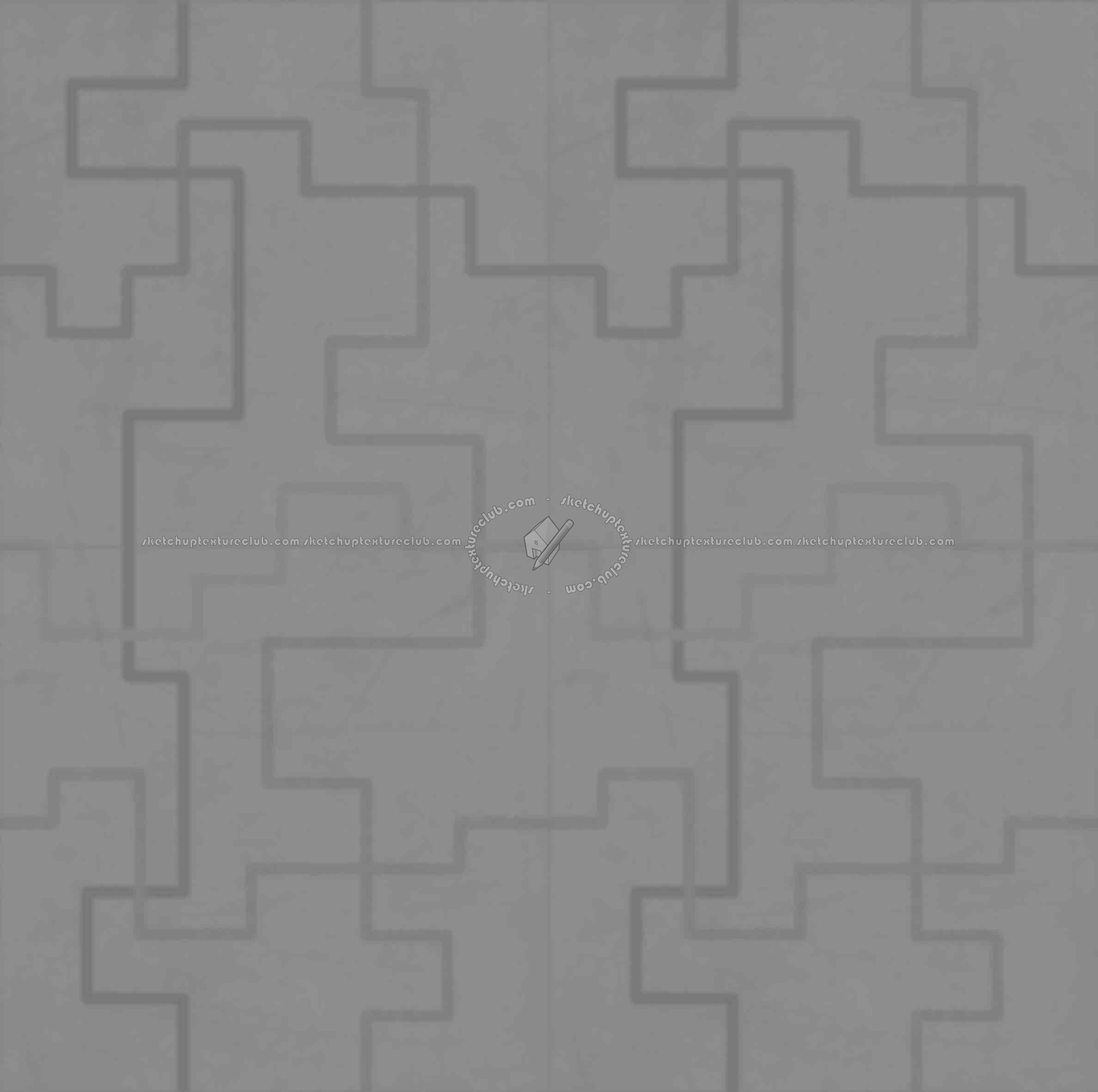 Textures   -   ARCHITECTURE   -   TILES INTERIOR   -   Design Industry  - Graffiti urban style concrete rectangular tile texture seamless 14067 - Displacement
