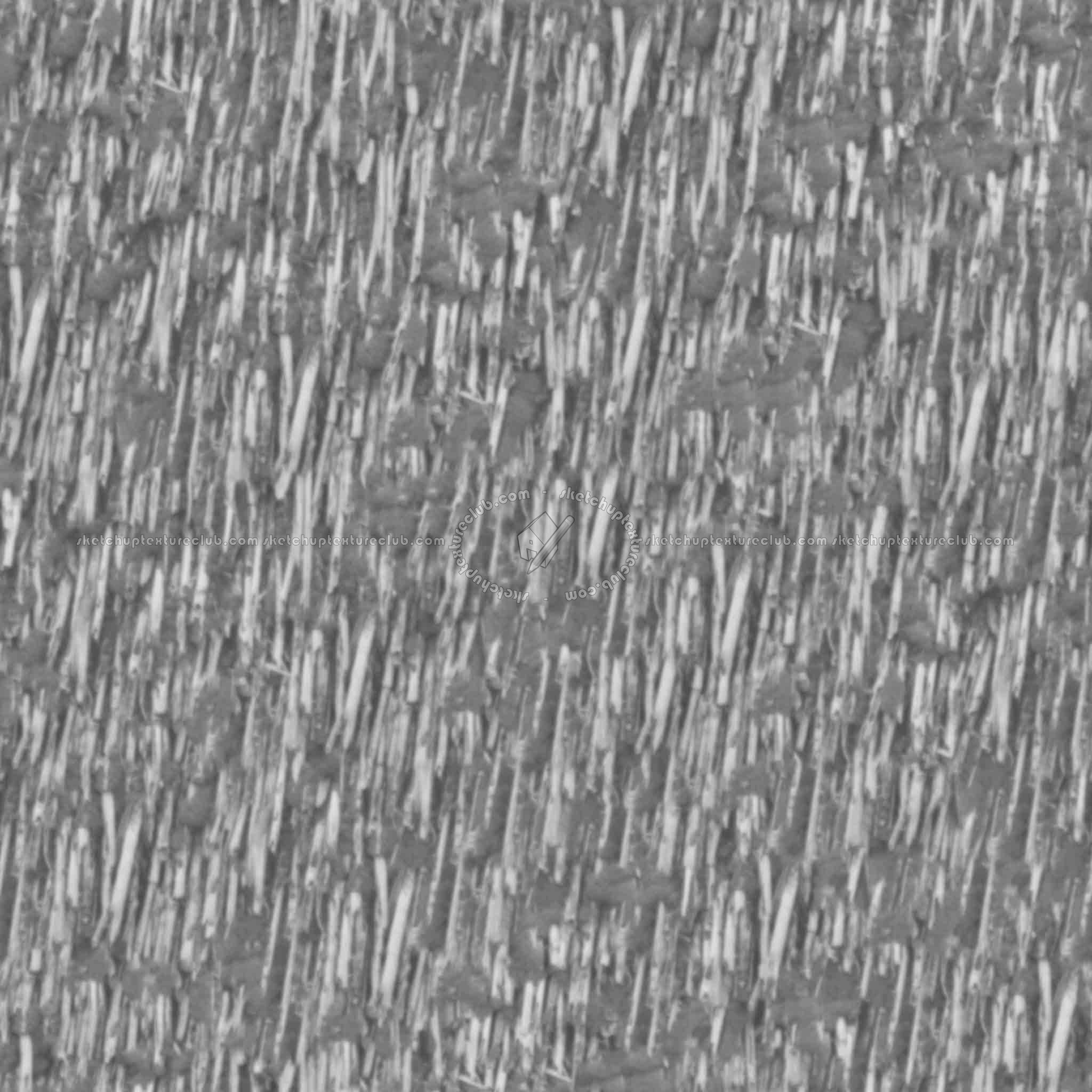 Textures   -   ARCHITECTURE   -   ROOFINGS   -   Thatched roofs  - Thatched roof texture seamless 04064 - Displacement