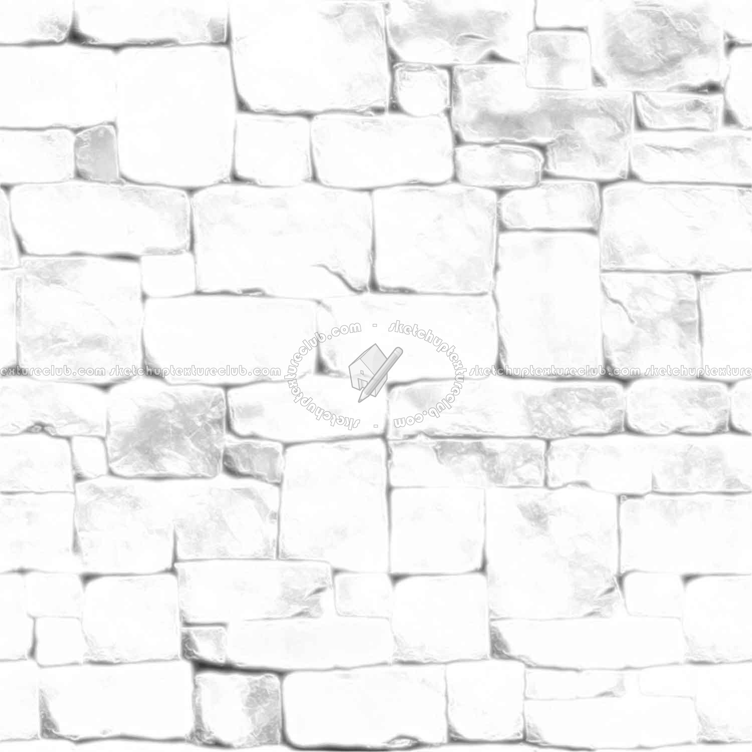 Textures   -   ARCHITECTURE   -   STONES WALLS   -   Stone blocks  - Wall stone with regular blocks texture seamless 08320 - Ambient occlusion