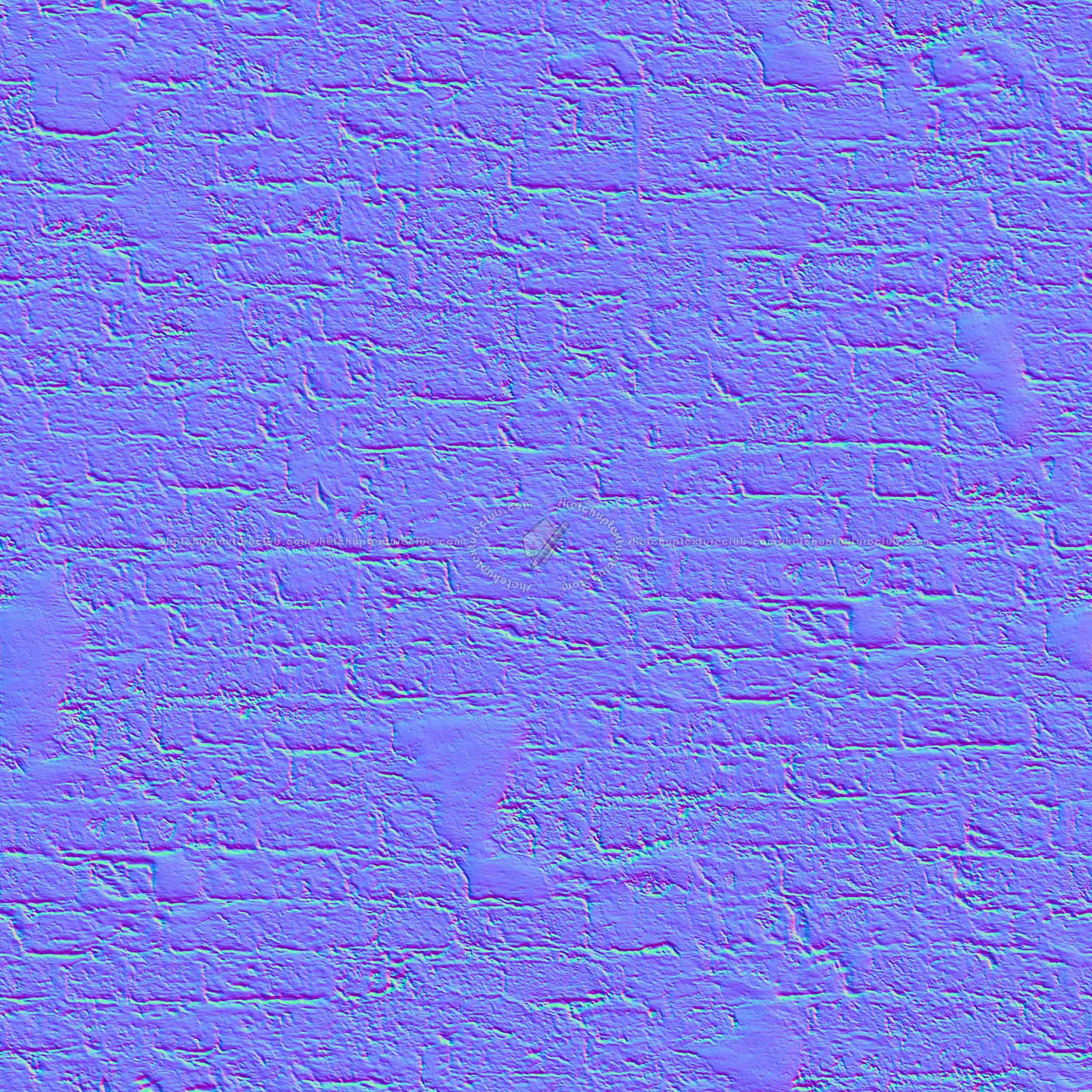 Textures   -   ARCHITECTURE   -   BRICKS   -   White Bricks  - White bricks texture seamless 00517 - Normal