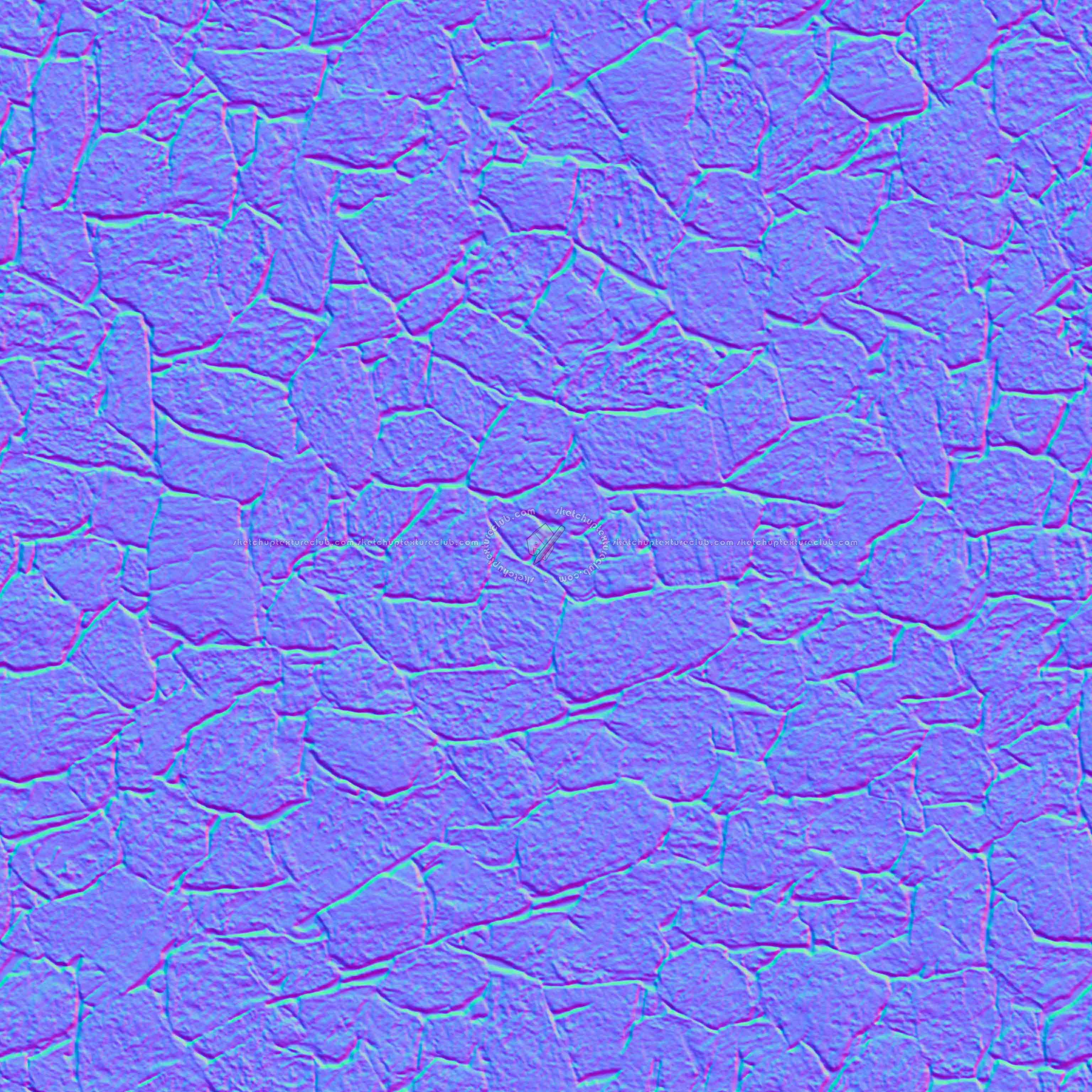 Textures   -   ARCHITECTURE   -   STONES WALLS   -   Claddings stone   -   Exterior  - Wall cladding stone mixed size seamless 08021 - Normal