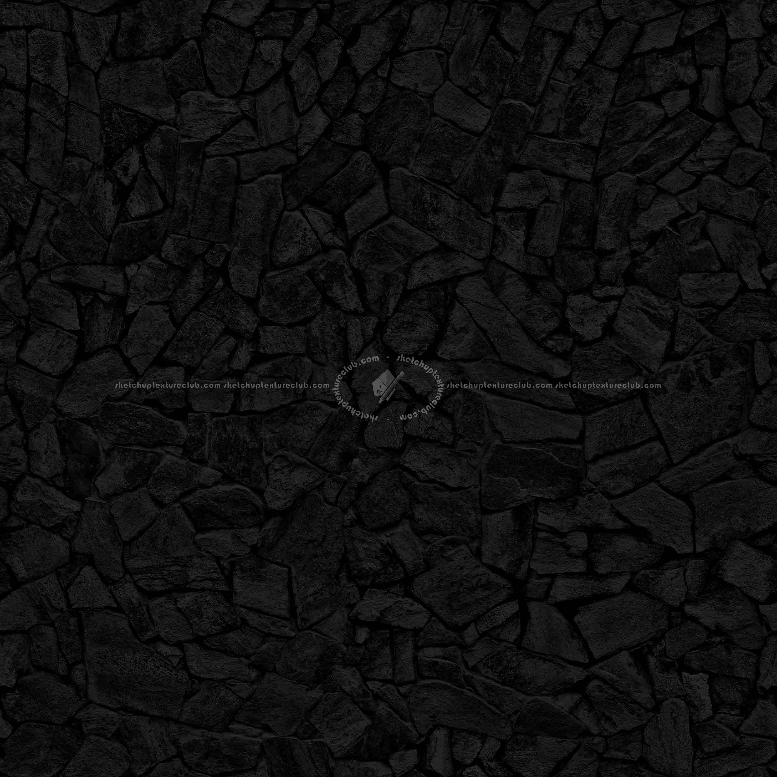 Textures   -   ARCHITECTURE   -   STONES WALLS   -   Claddings stone   -   Exterior  - Wall cladding stone mixed size seamless 08023 - Specular