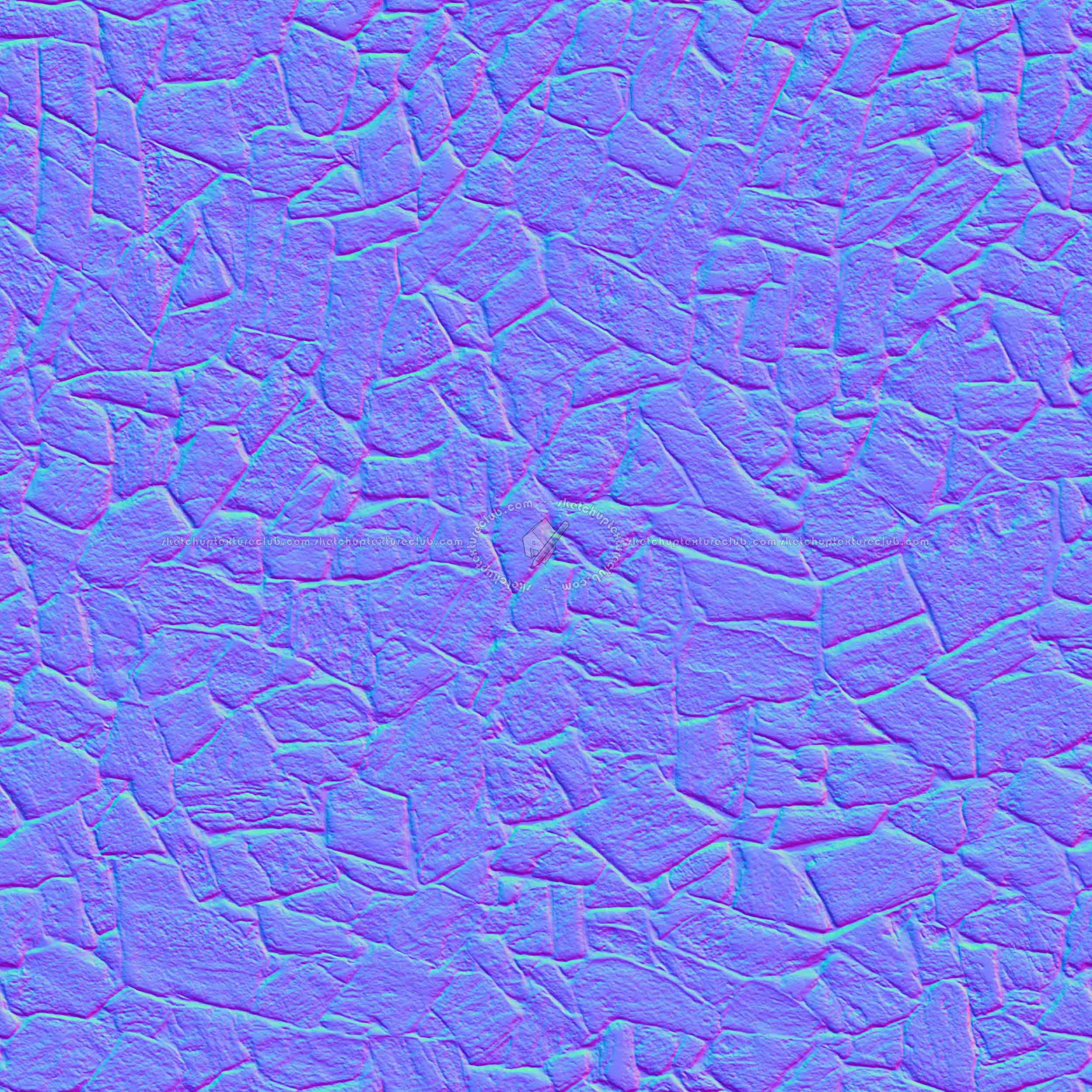 Textures   -   ARCHITECTURE   -   STONES WALLS   -   Claddings stone   -   Exterior  - Wall cladding stone mixed size seamless 08024 - Normal