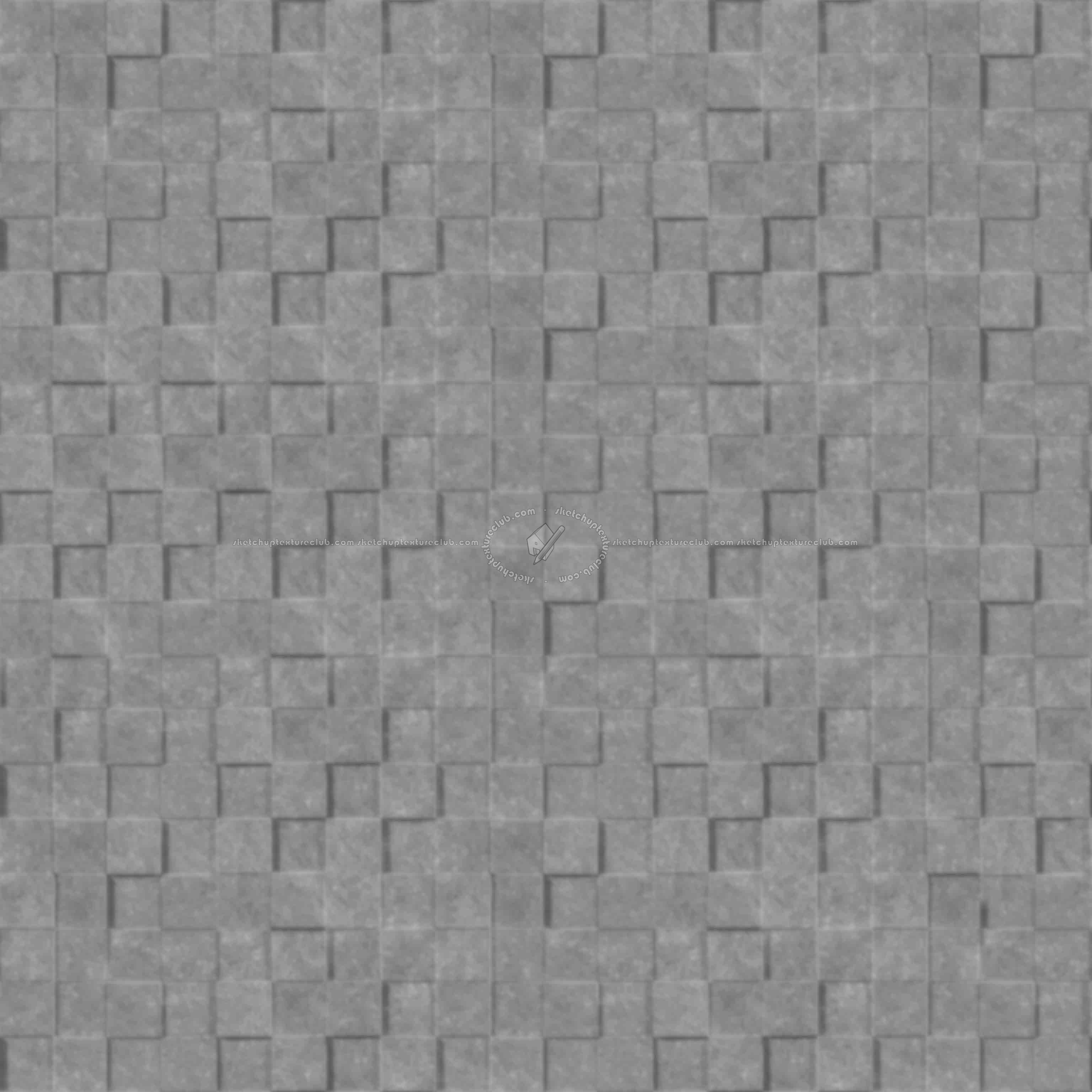 Textures   -   ARCHITECTURE   -   TILES INTERIOR   -   Stone tiles  - Basalt natural stone wall tile texture seamless 15987 - Displacement