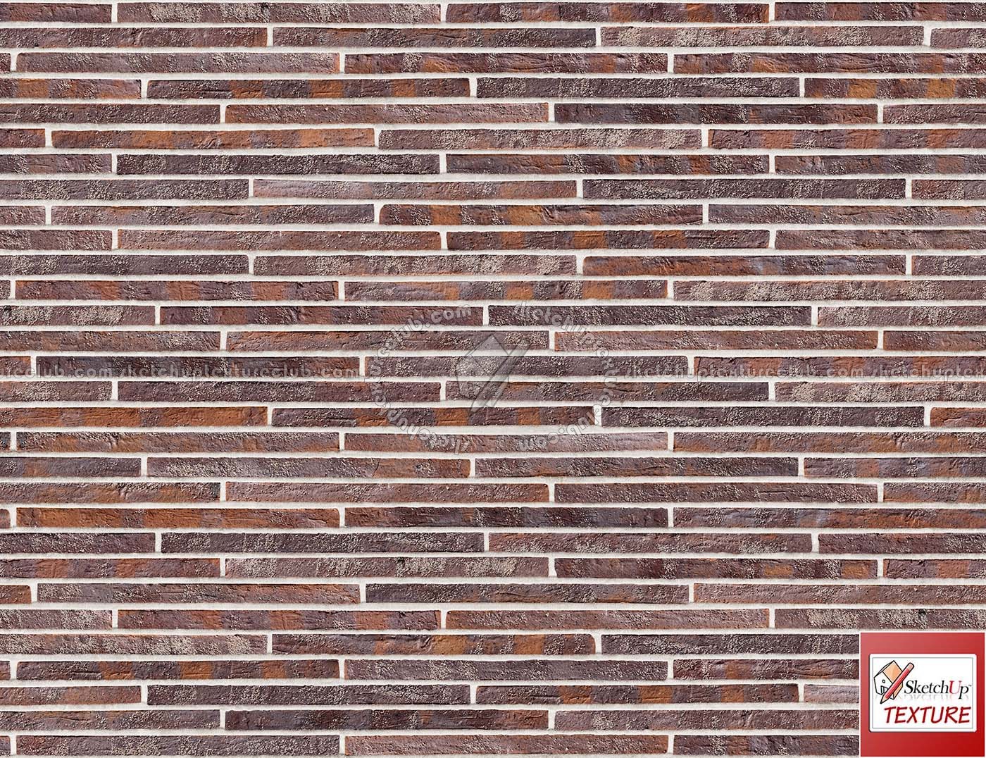Clay bricks wall cladding PBR texture seamless 21730