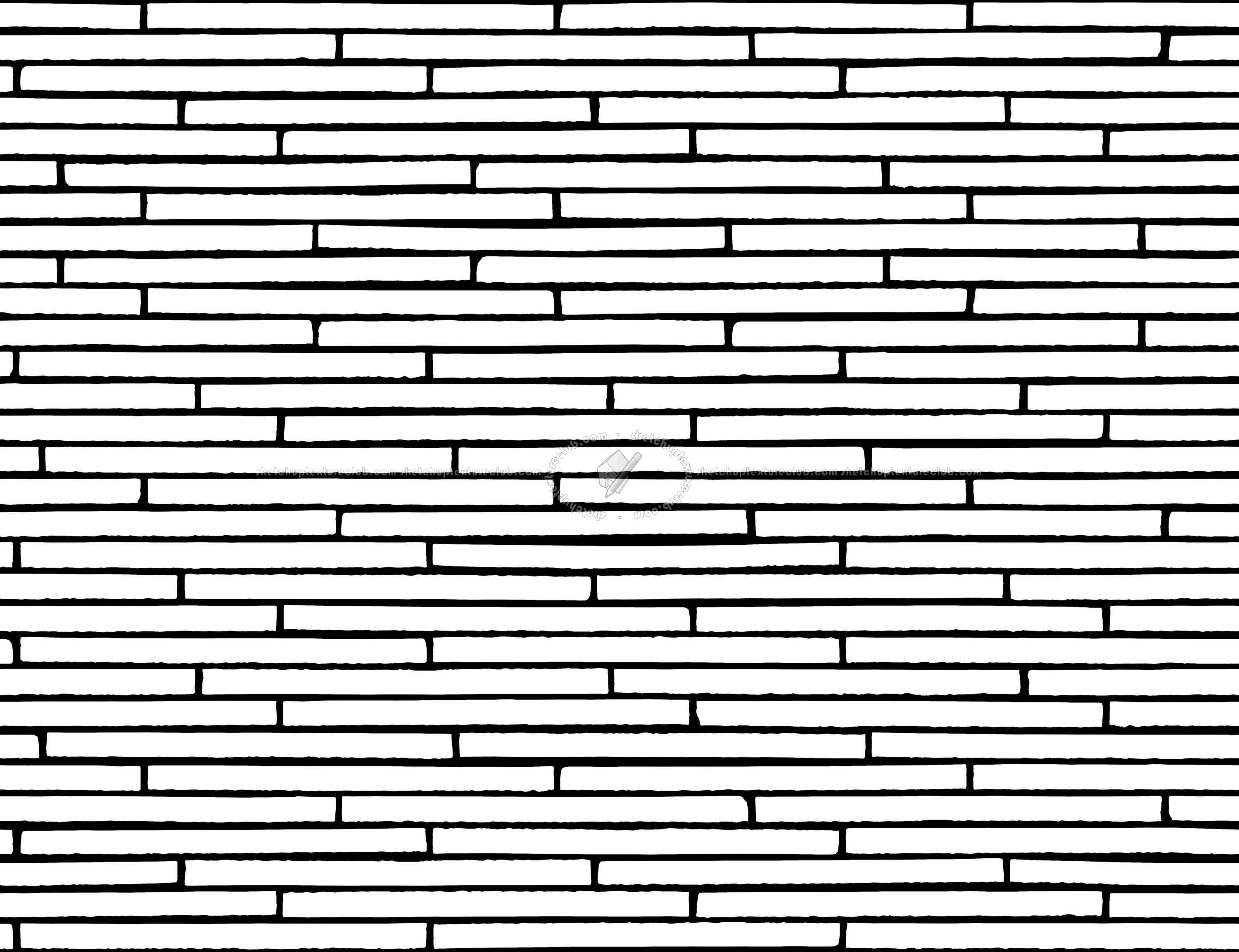 Textures   -   ARCHITECTURE   -   WALLS TILE OUTSIDE  - Clay bricks wall cladding PBR texture seamless 21730 - Mask