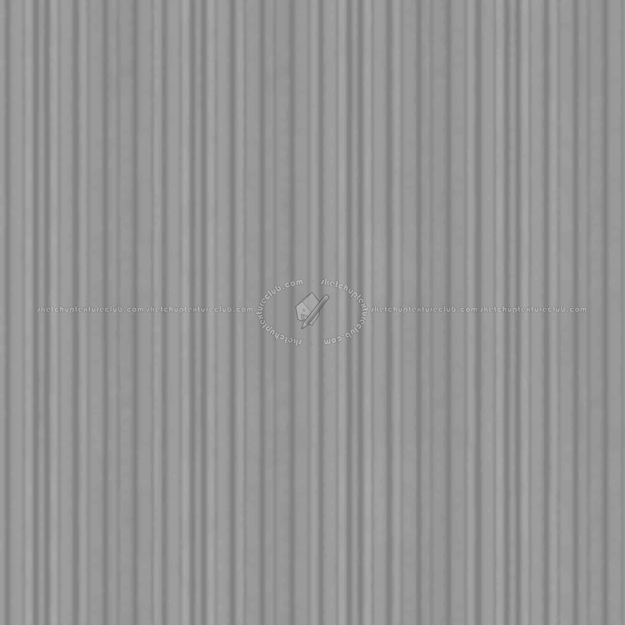 Textures   -   MATERIALS   -   METALS   -   Corrugated  - Corrugated dirty steel texture seamless 09946 - Displacement