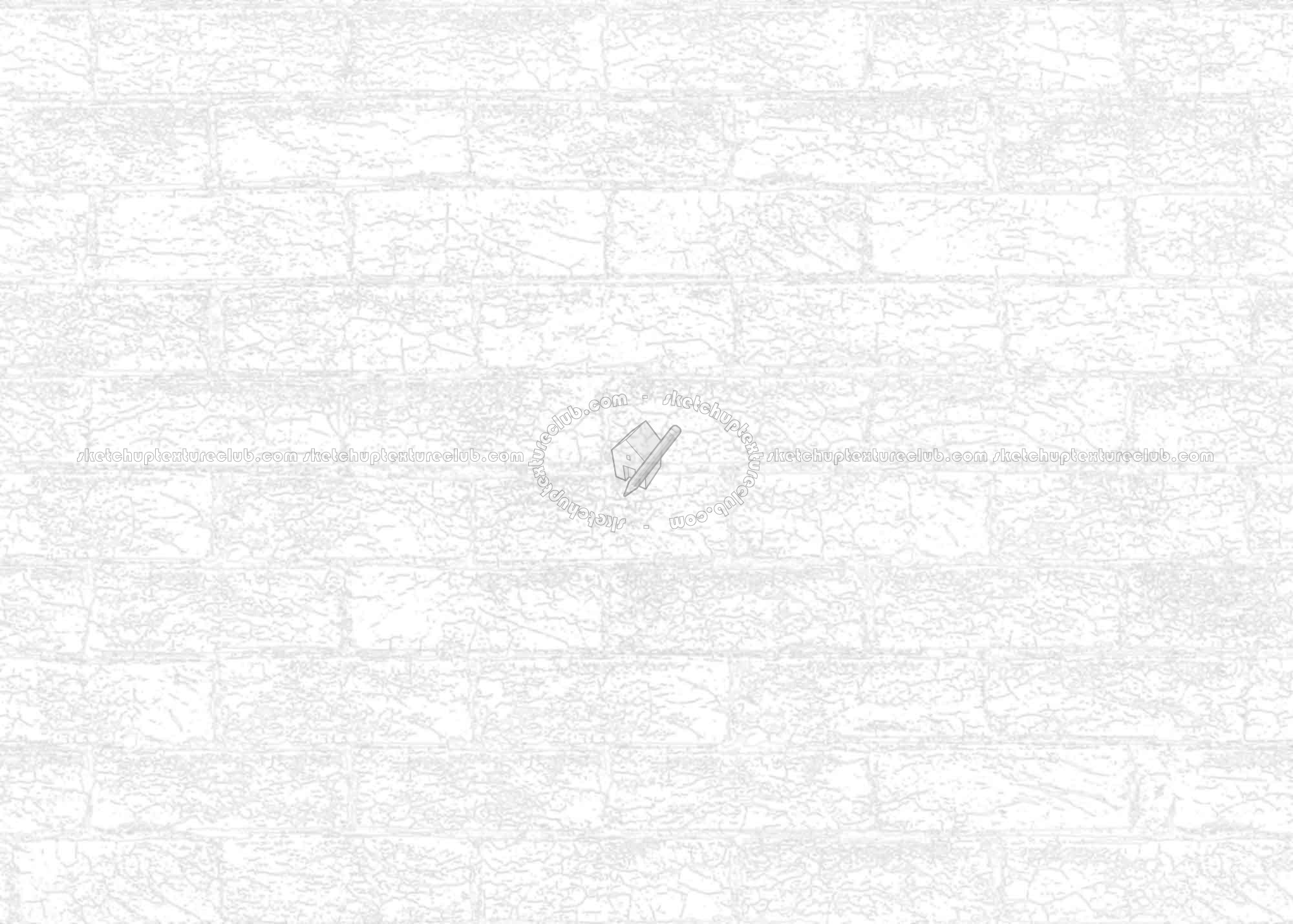 Textures   -   ARCHITECTURE   -   BRICKS   -   Damaged bricks  - Damaged bricks texture seamless 00130 - Ambient occlusion
