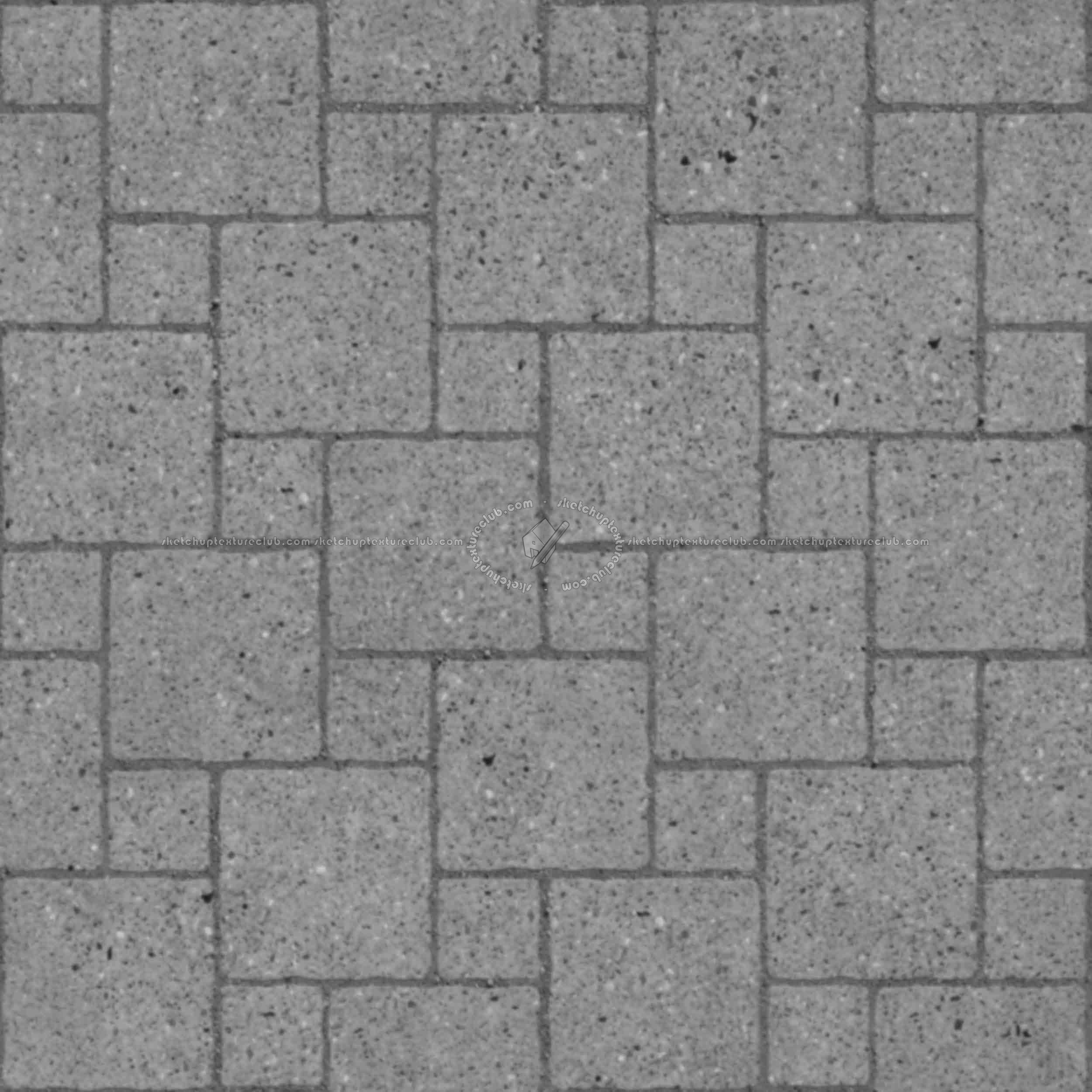 Textures   -   ARCHITECTURE   -   PAVING OUTDOOR   -   Pavers stone   -   Blocks mixed  - Pavers stone mixed size texture seamless 06116 - Displacement