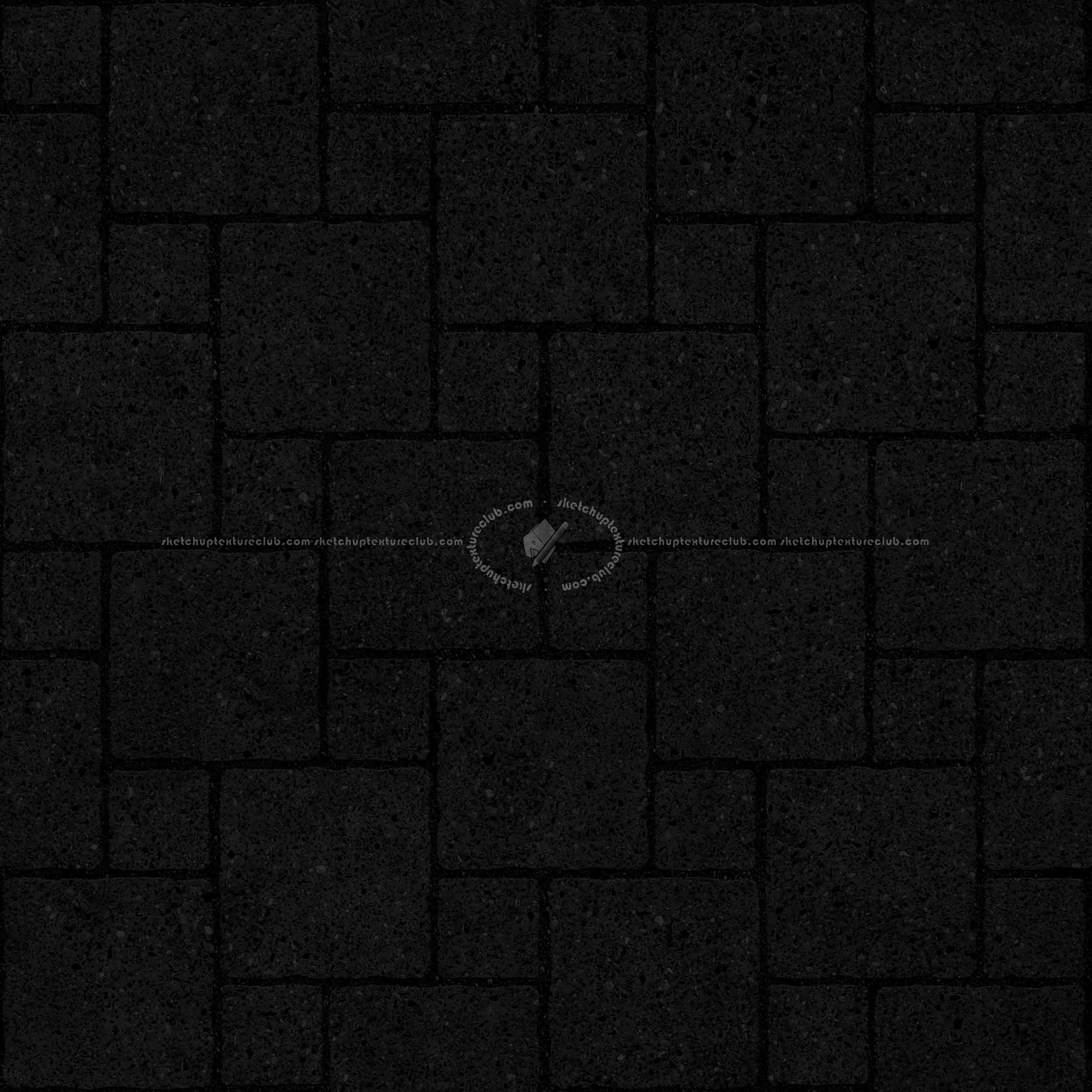 Textures   -   ARCHITECTURE   -   PAVING OUTDOOR   -   Pavers stone   -   Blocks mixed  - Pavers stone mixed size texture seamless 06116 - Specular