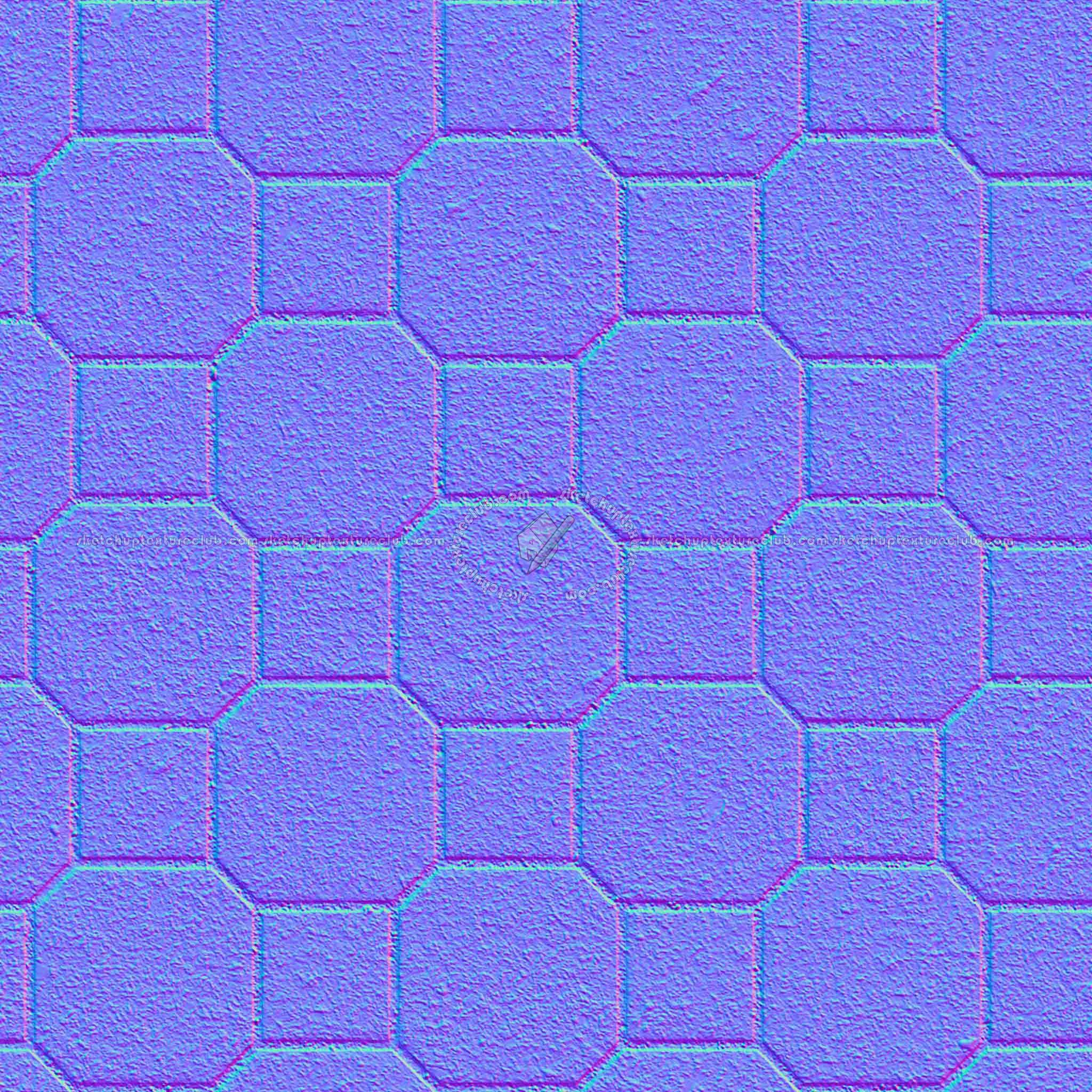 Textures   -   ARCHITECTURE   -   PAVING OUTDOOR   -   Concrete   -   Blocks mixed  - Paving concrete mixed size texture seamless 05590 - Normal