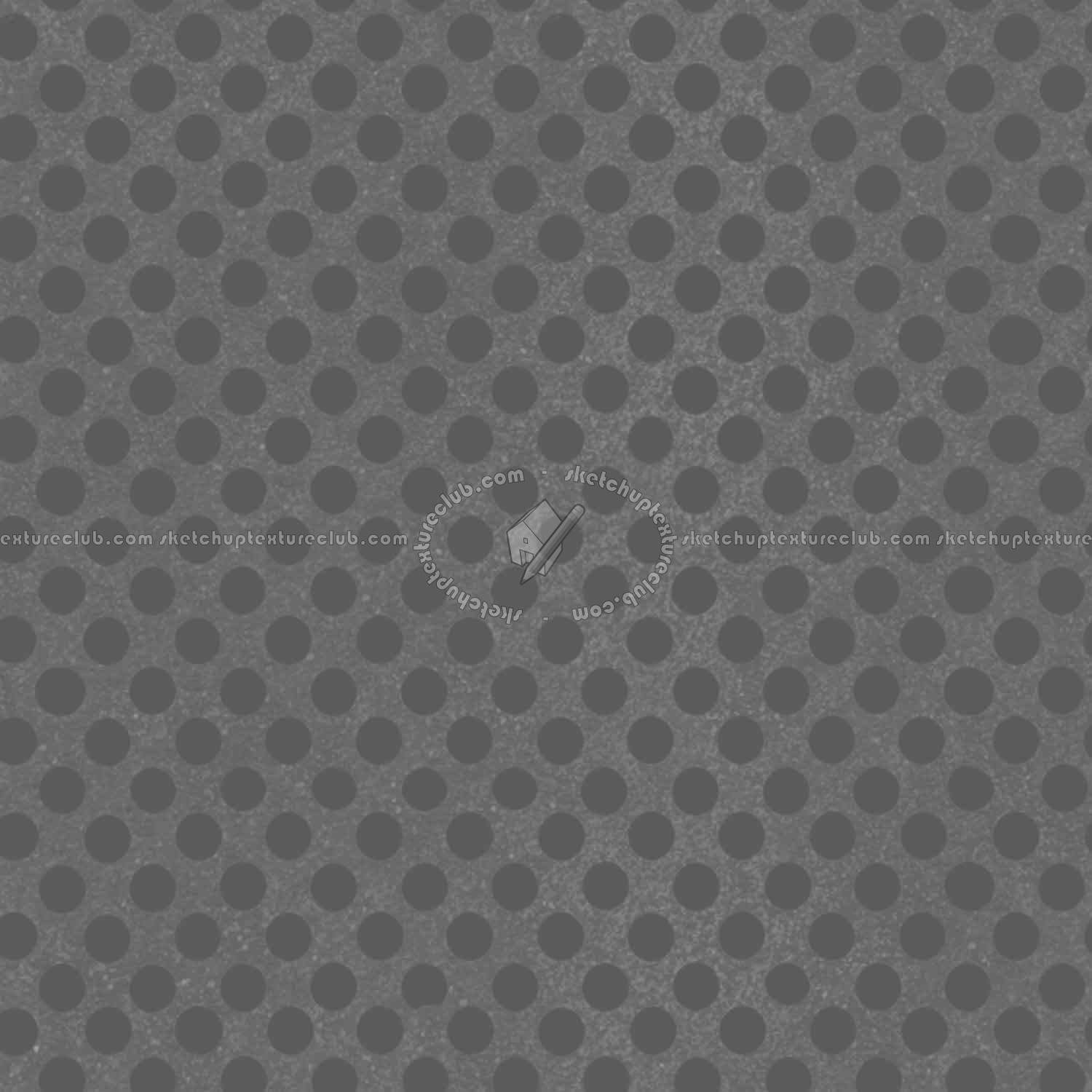 Textures   -   MATERIALS   -   METALS   -   Perforated  - Rusty dirty perforated metal texture seamless 10501 - Displacement