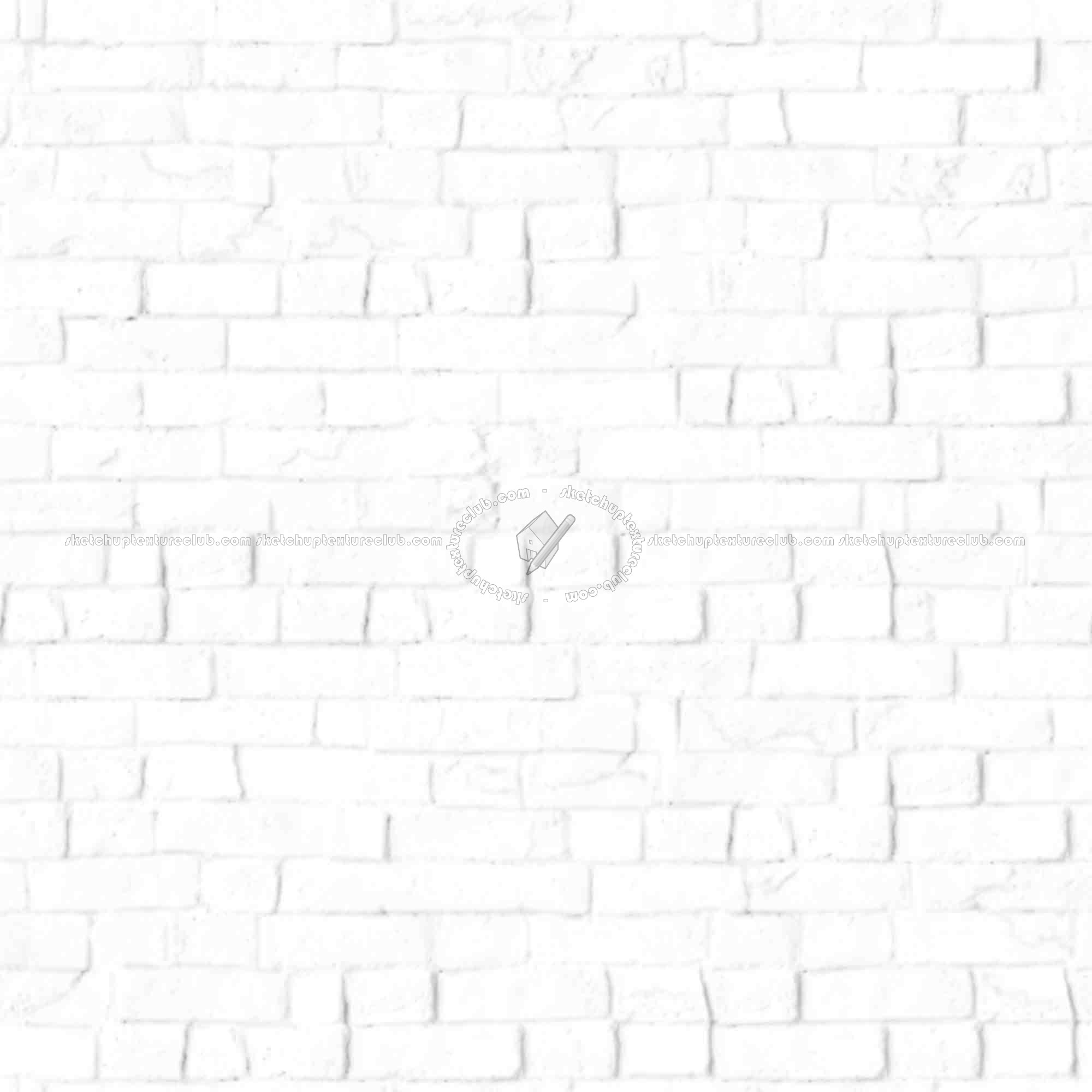 Textures   -   ARCHITECTURE   -   BRICKS   -   White Bricks  - White bricks texture seamless 00518 - Ambient occlusion