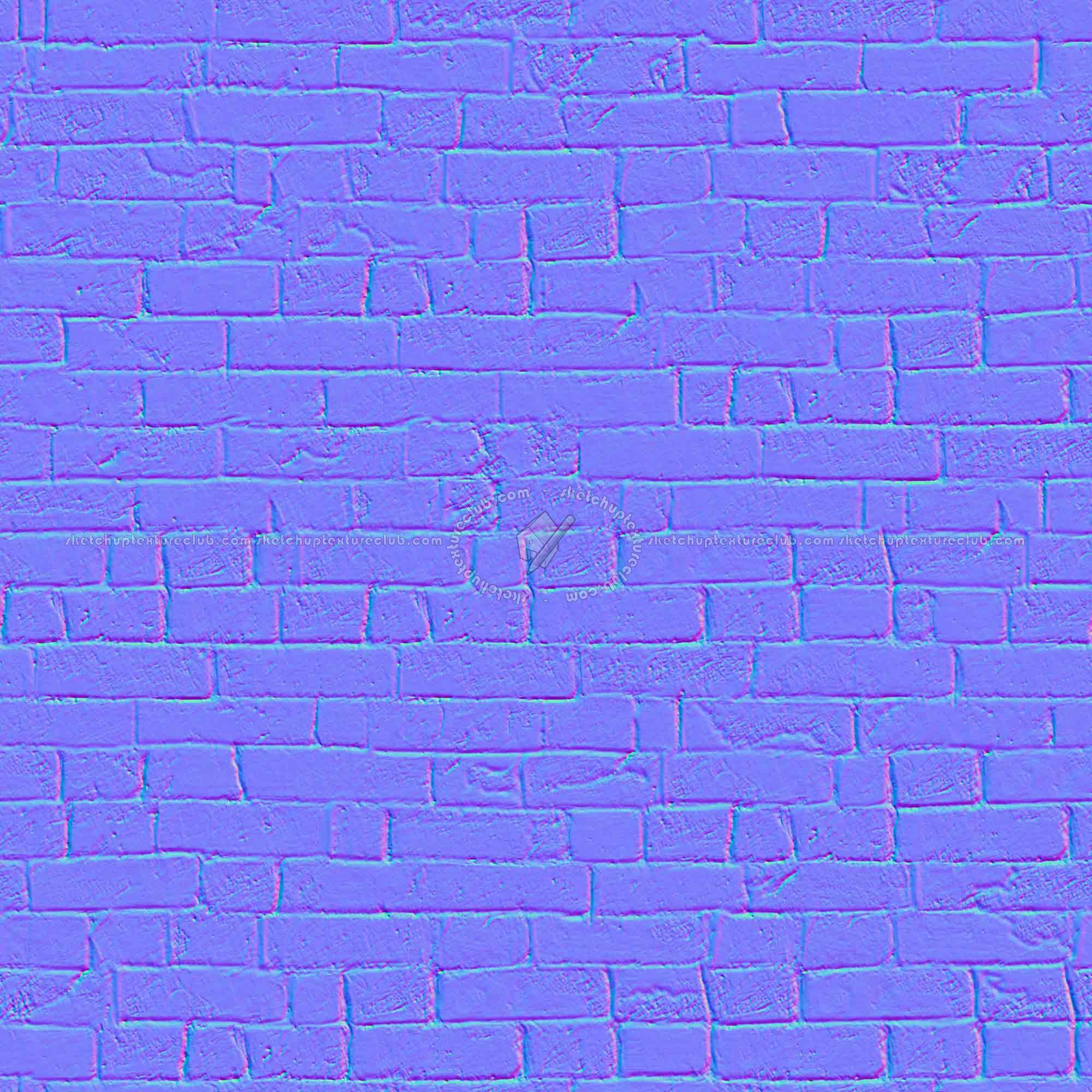 Textures   -   ARCHITECTURE   -   BRICKS   -   White Bricks  - White bricks texture seamless 00518 - Normal