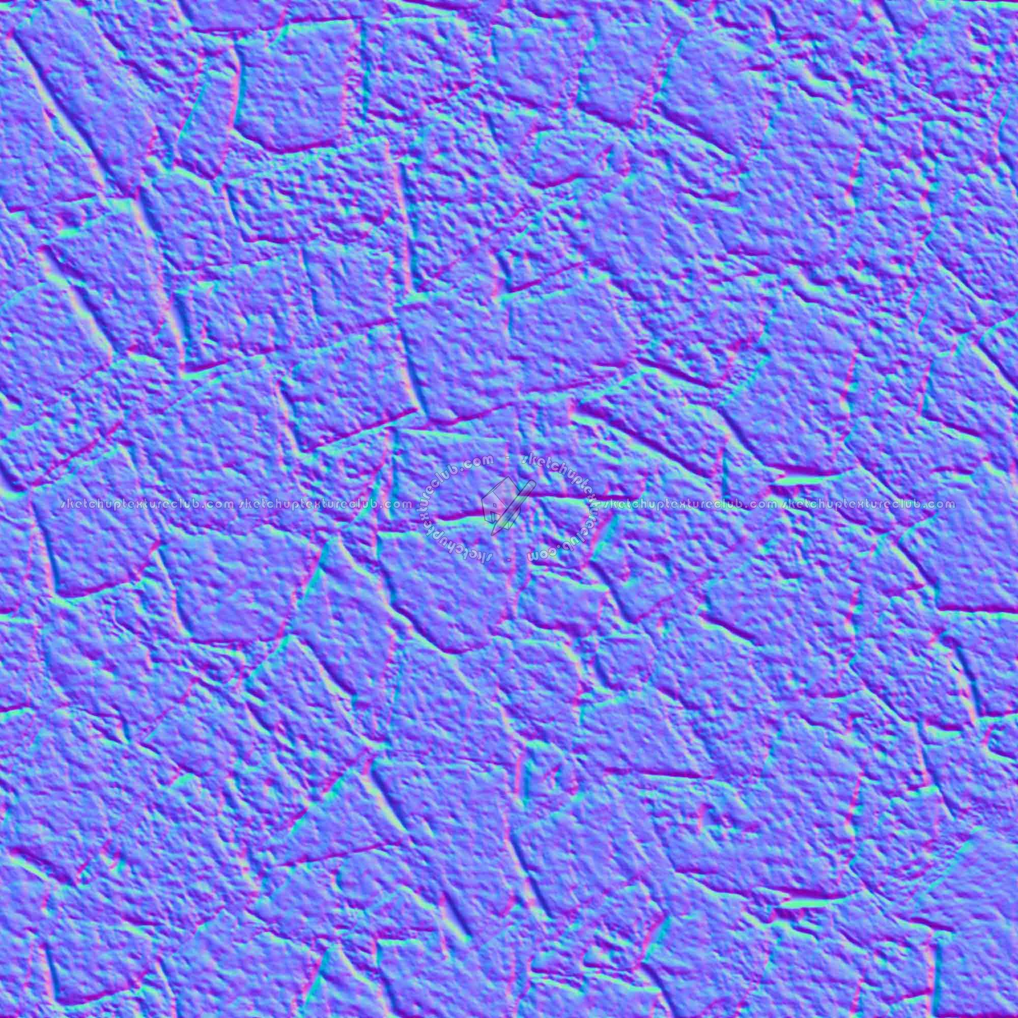 Textures   -   ARCHITECTURE   -   STONES WALLS   -   Claddings stone   -   Exterior  - Wall cladding flagstone texture seamless 18356 - Normal