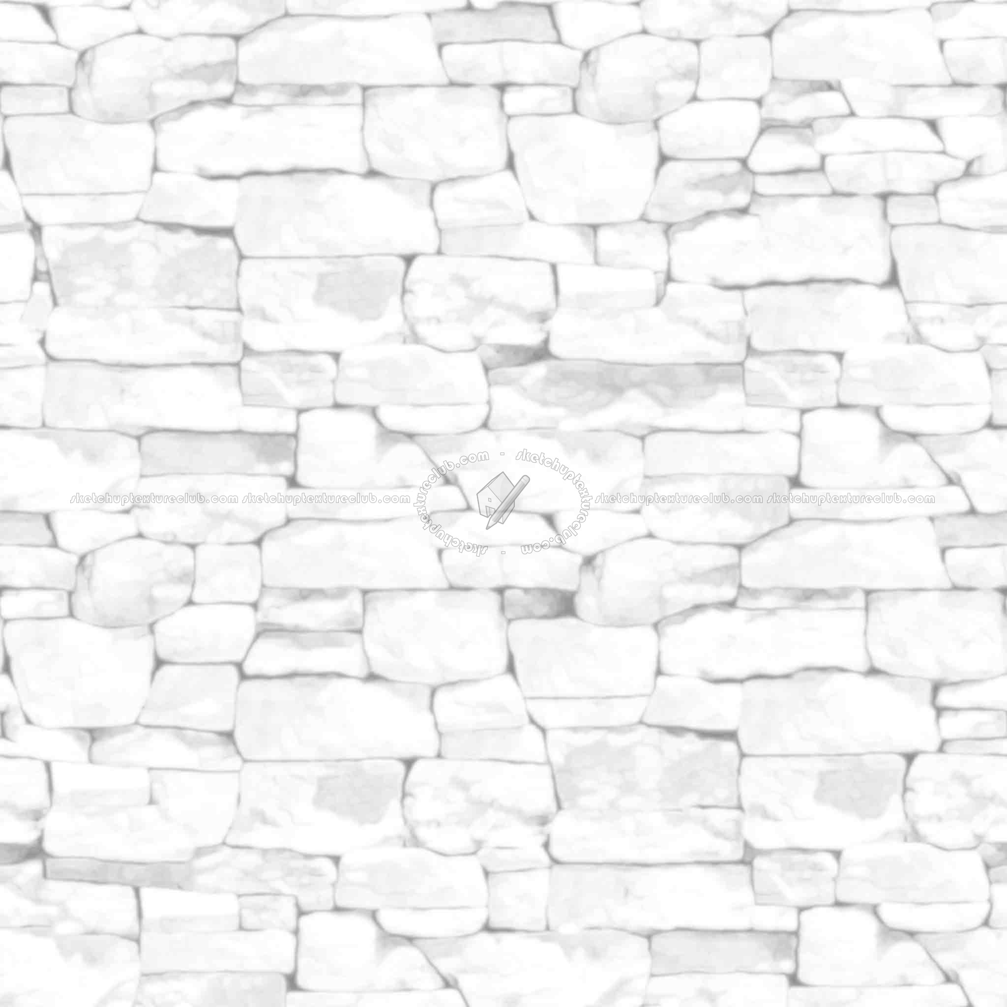 Textures   -   ARCHITECTURE   -   STONES WALLS   -   Claddings stone   -   Exterior  - Wall cladding stone texture seamless 19008 - Ambient occlusion