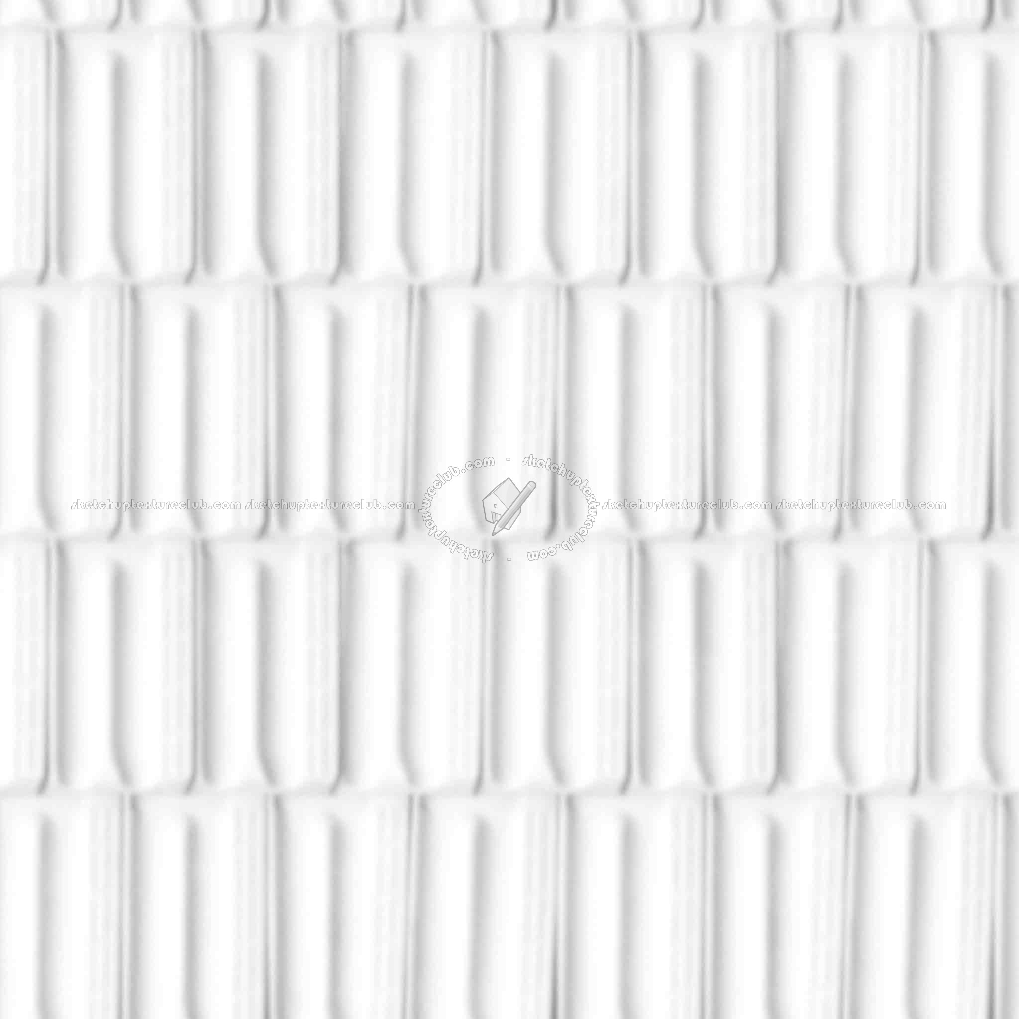 Textures   -   ARCHITECTURE   -   ROOFINGS   -   Clay roofs  - Clay roofing Marseille texture seamless 03342 - Ambient occlusion