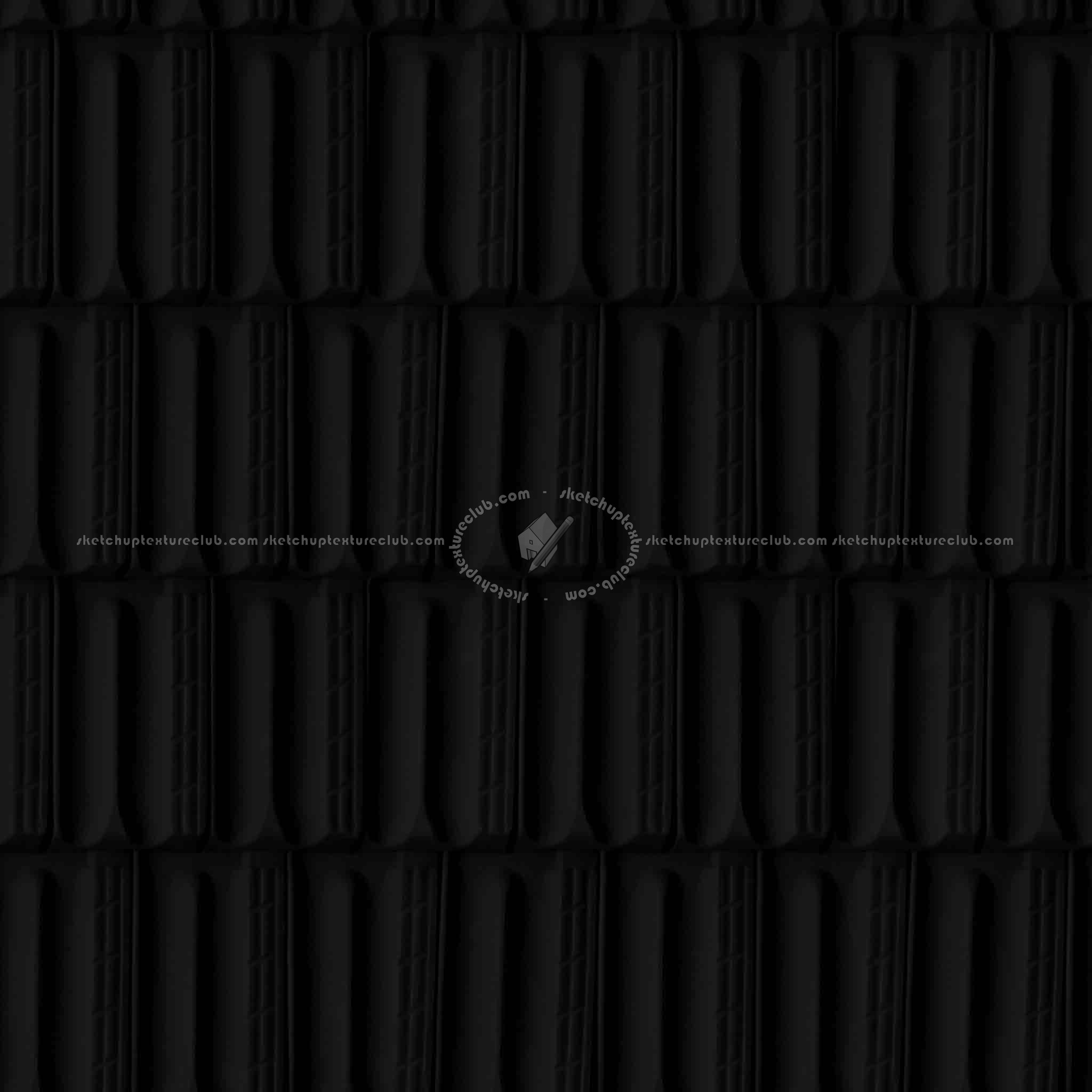 Textures   -   ARCHITECTURE   -   ROOFINGS   -   Clay roofs  - Clay roofing Marseille texture seamless 03342 - Specular